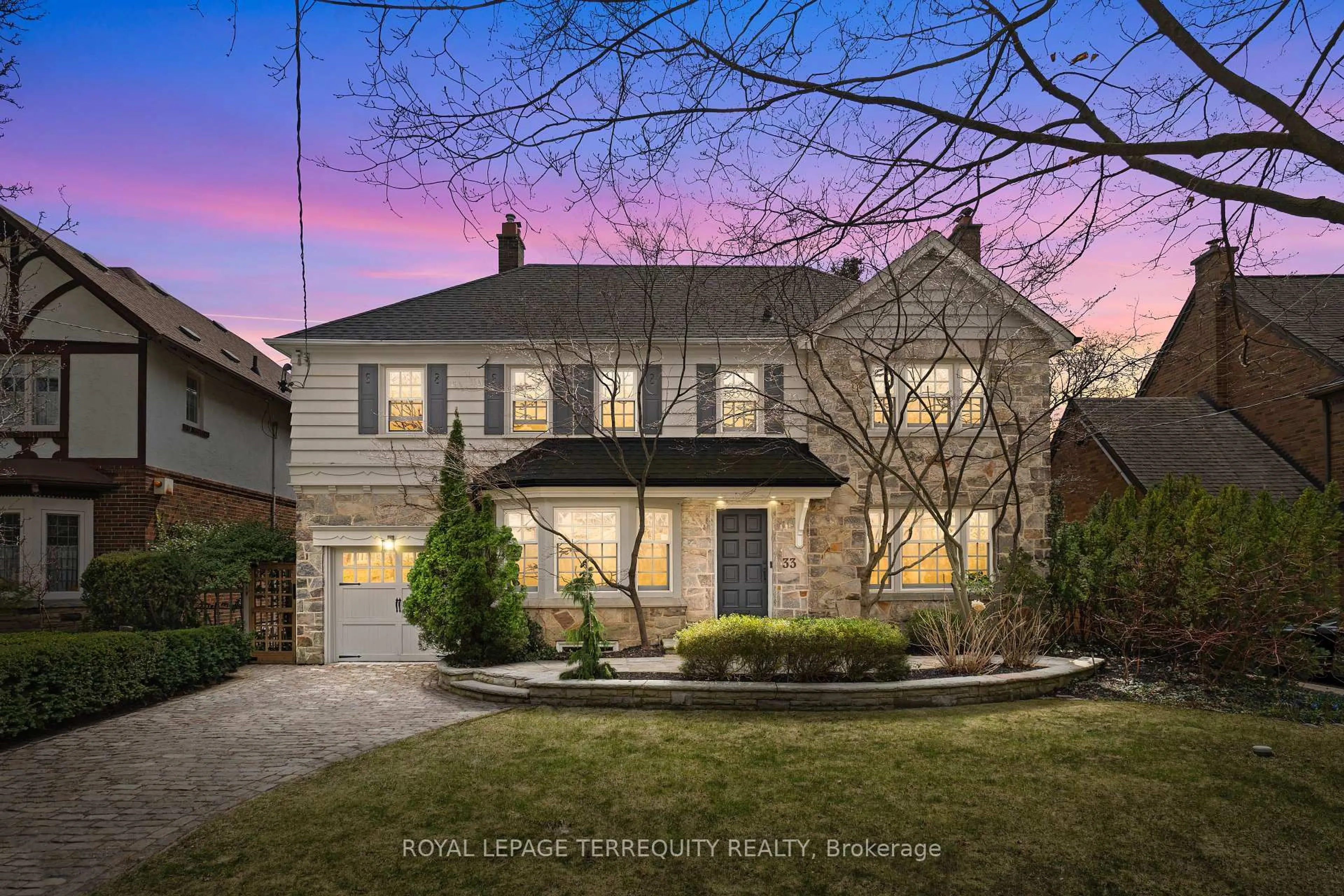 Home with brick exterior material, street for 33 Queen Marys Dr, Toronto Ontario M8X 1S3