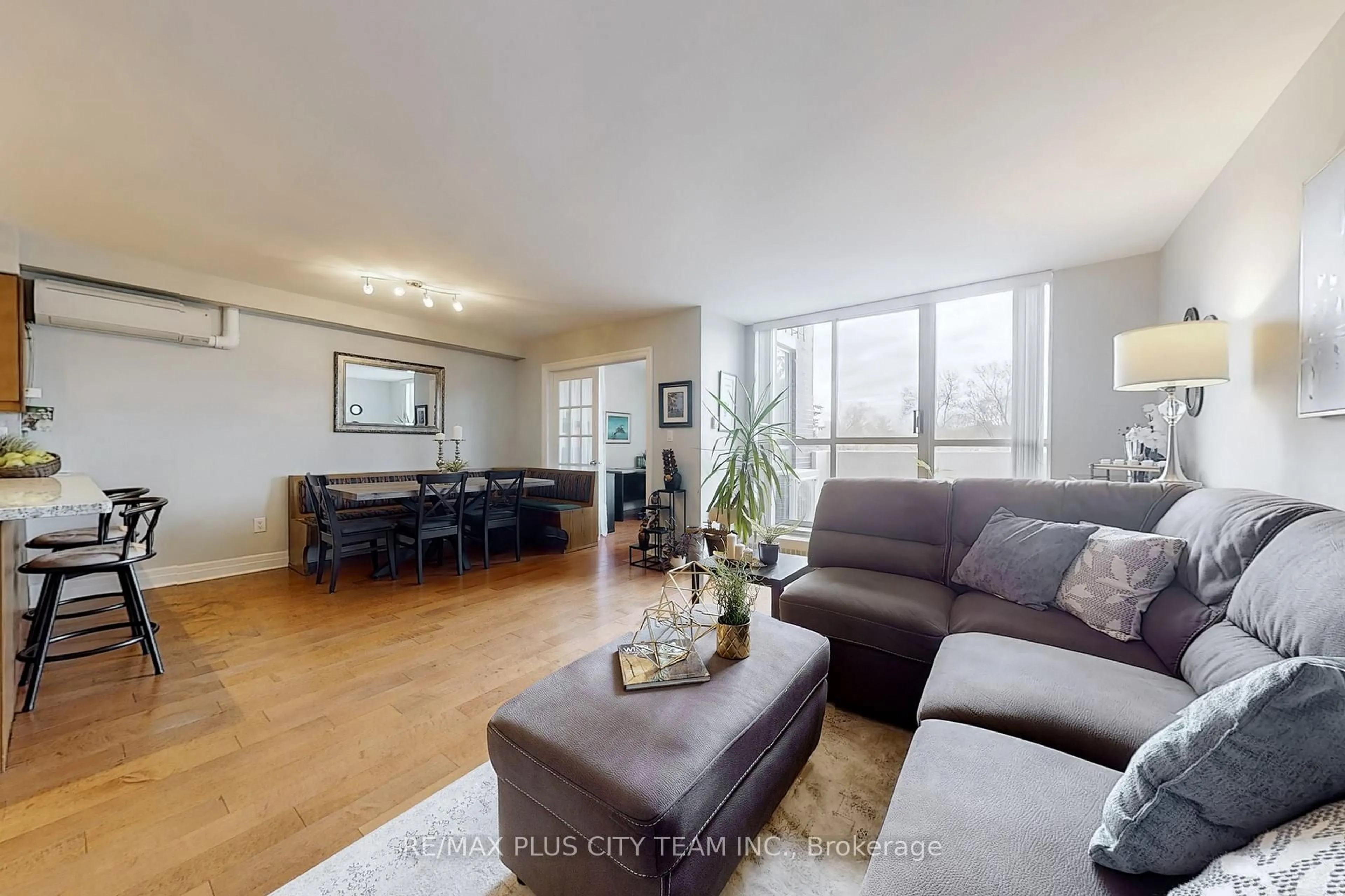 Living room with furniture, unknown for 35 Ormskirk Ave #215, Toronto Ontario M6S 1A8