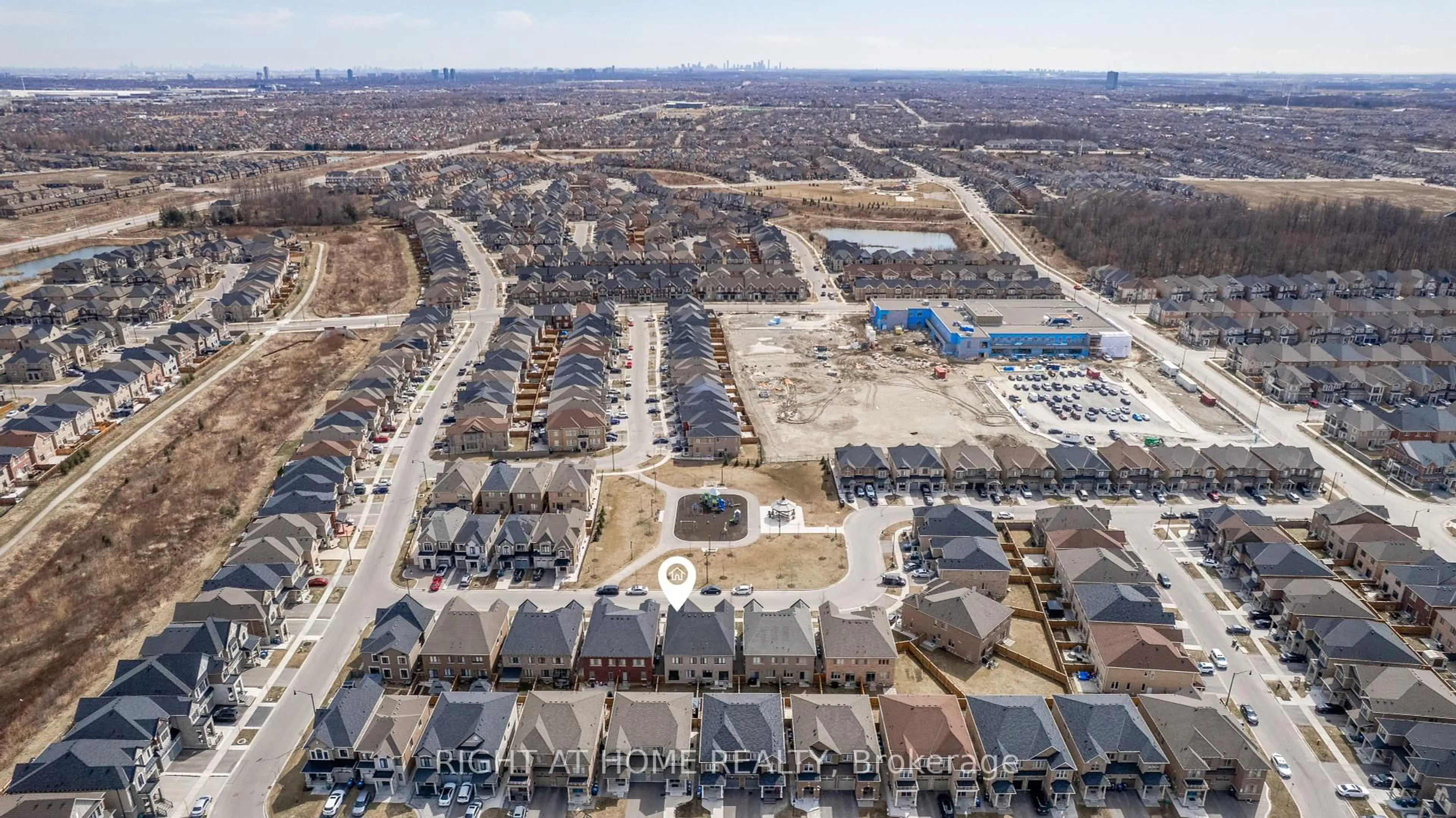 A pic from outside/outdoor area/front of a property/back of a property/a pic from drone, street for 30 Brent Stephens Way, Brampton Ontario L7A 5B6