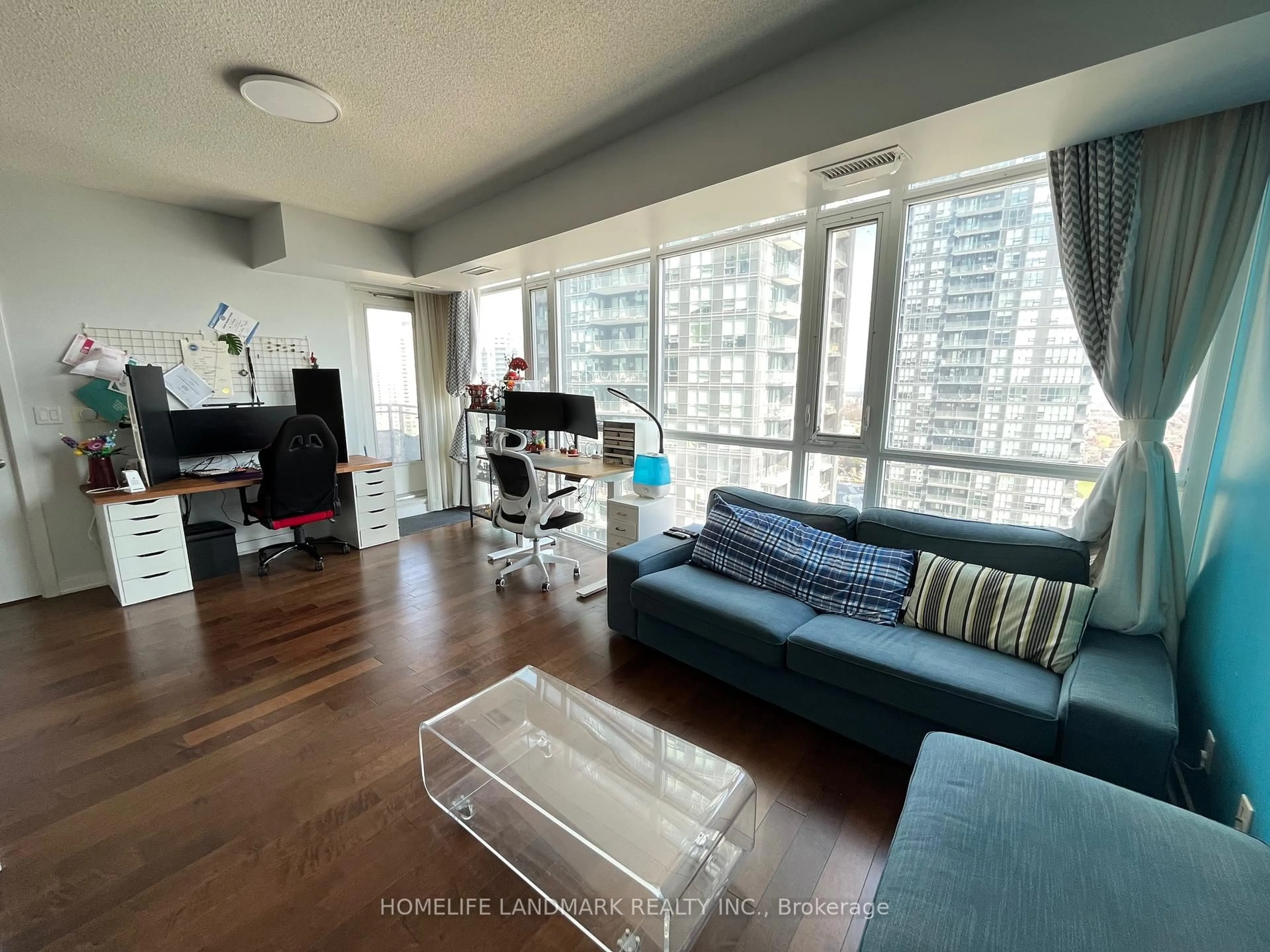 Living room with furniture, unknown for 4065 Brickstone Mews #2203, Mississauga Ontario L5B 0G3