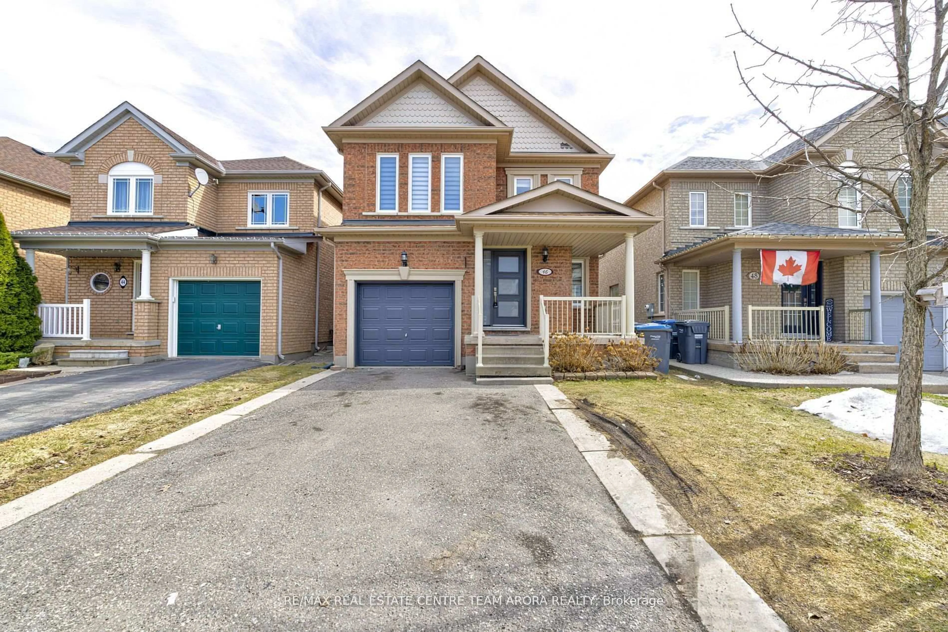 Home with brick exterior material, street for 46 Redfinch Way, Brampton Ontario L7A 2B2