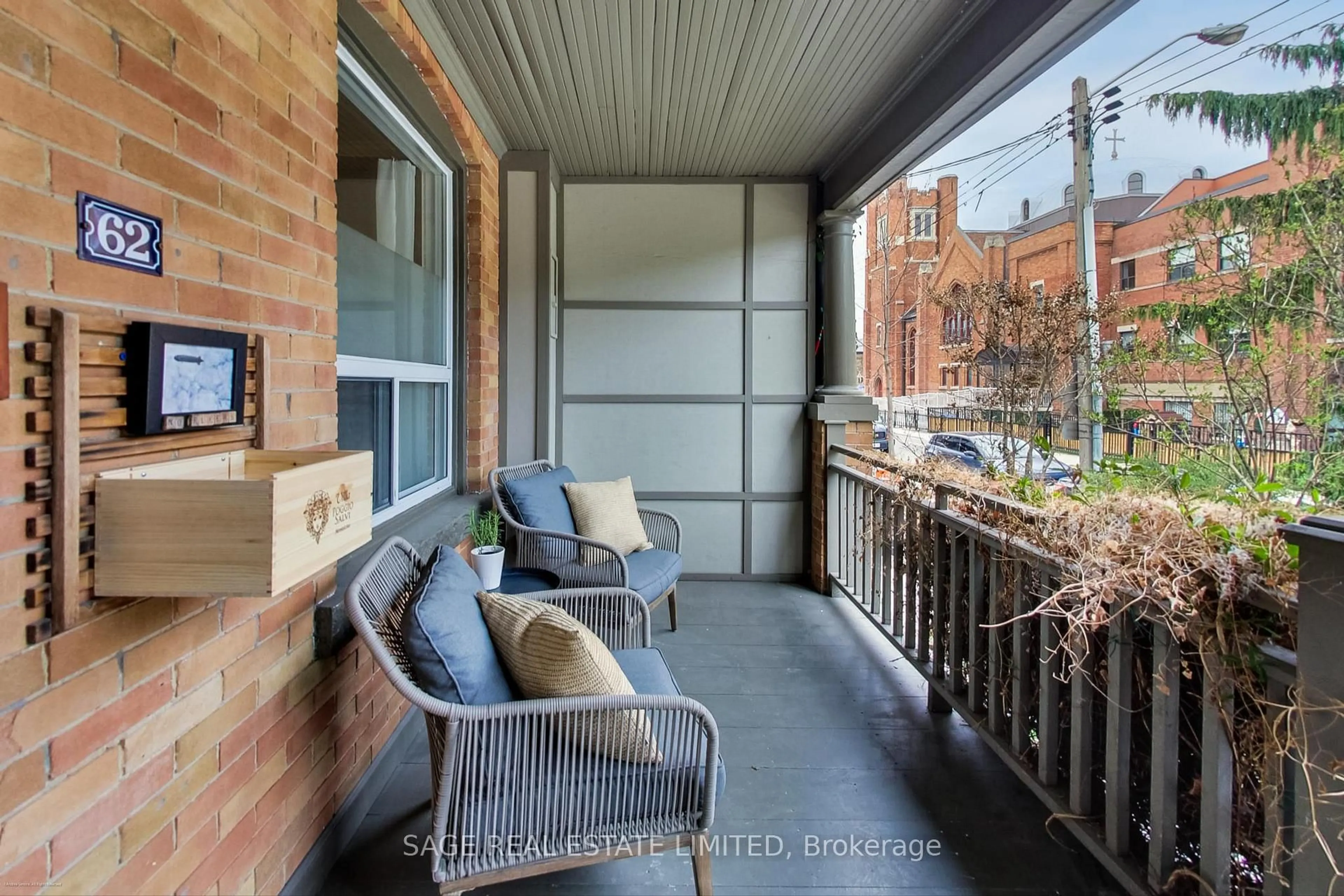 Patio, street for 62 Galley Ave, Toronto Ontario M6R 1H1