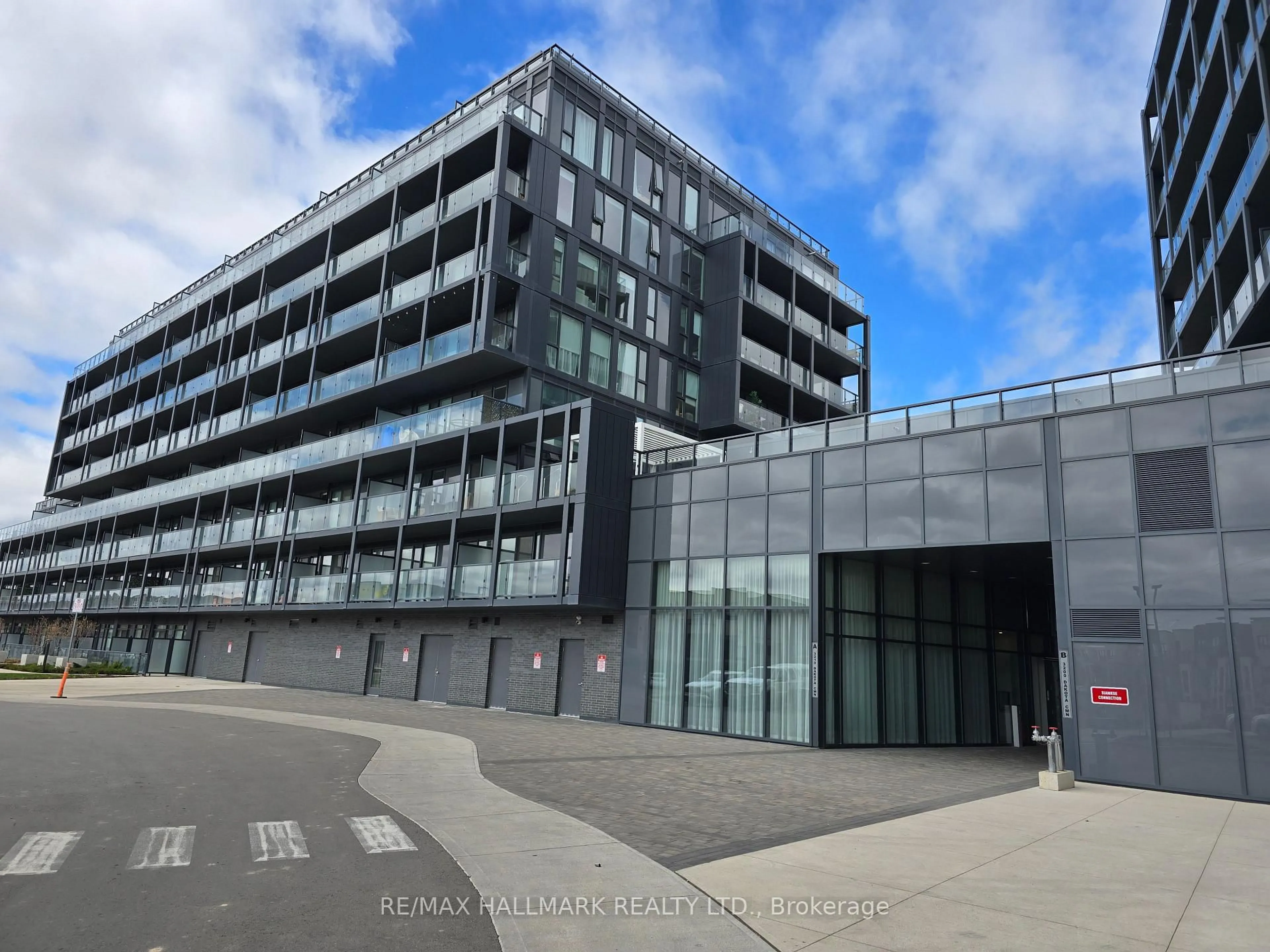 A pic from outside/outdoor area/front of a property/back of a property/a pic from drone, building for 3210 Dakota Common #A405, Burlington Ontario L7M 2A8