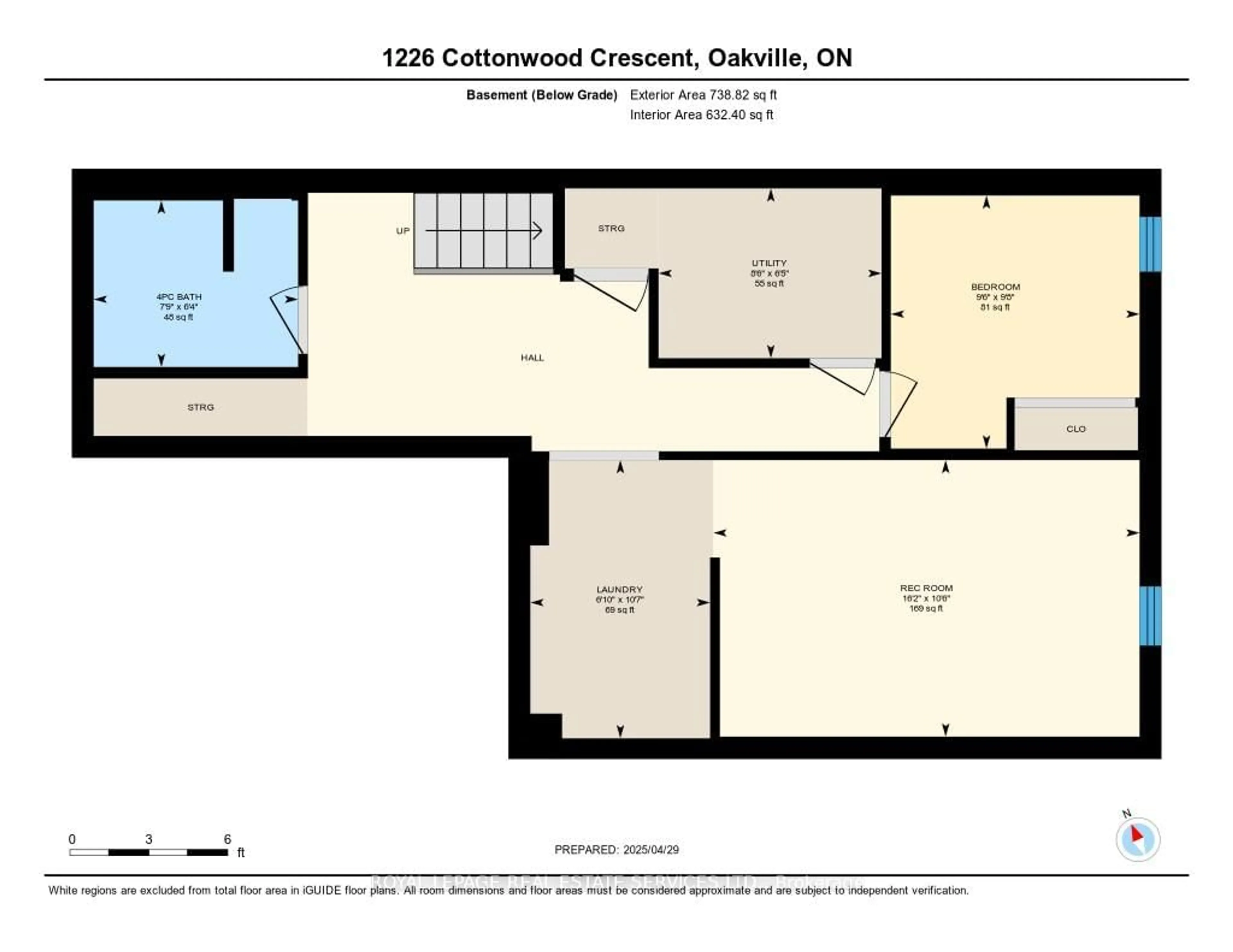 Floor plan for 1226 Cottonwood Cres, Oakville Ontario L6M 2W6