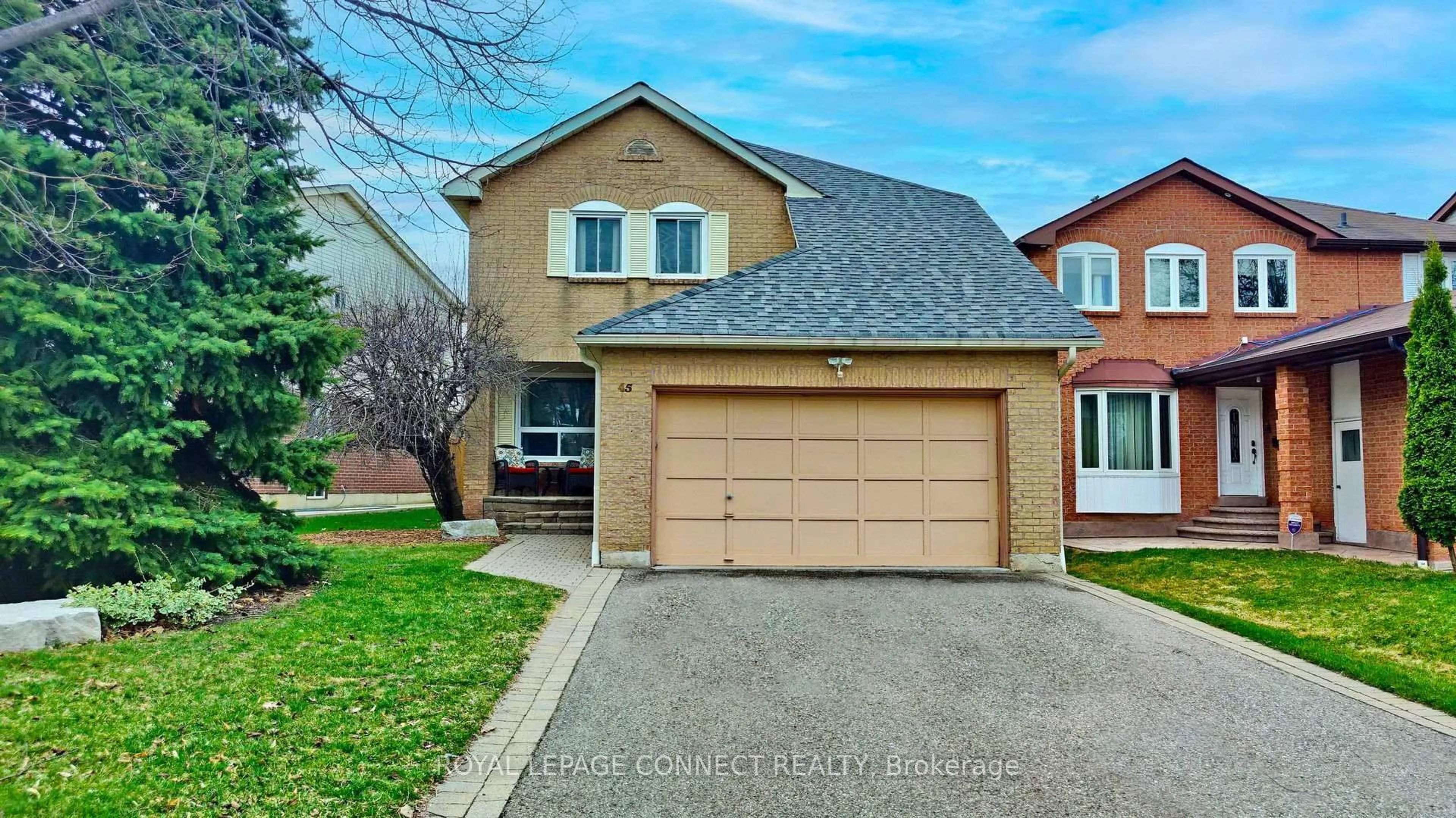 Home with brick exterior material, street for 45 Copeland Rd, Brampton Ontario L6Y 2S5