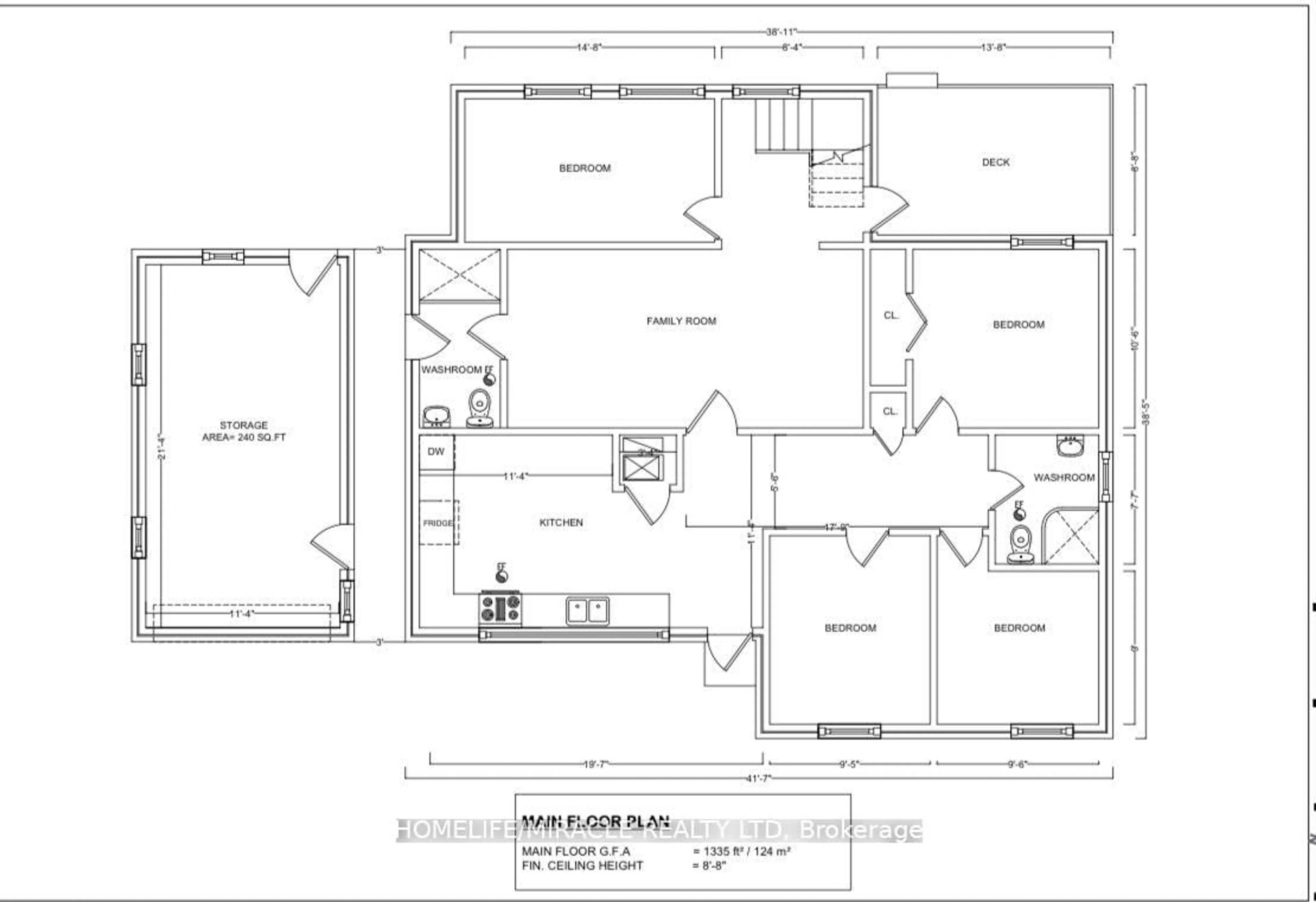 Floor plan for 7529 Homeside Gdns, Mississauga Ontario L4T 2A8