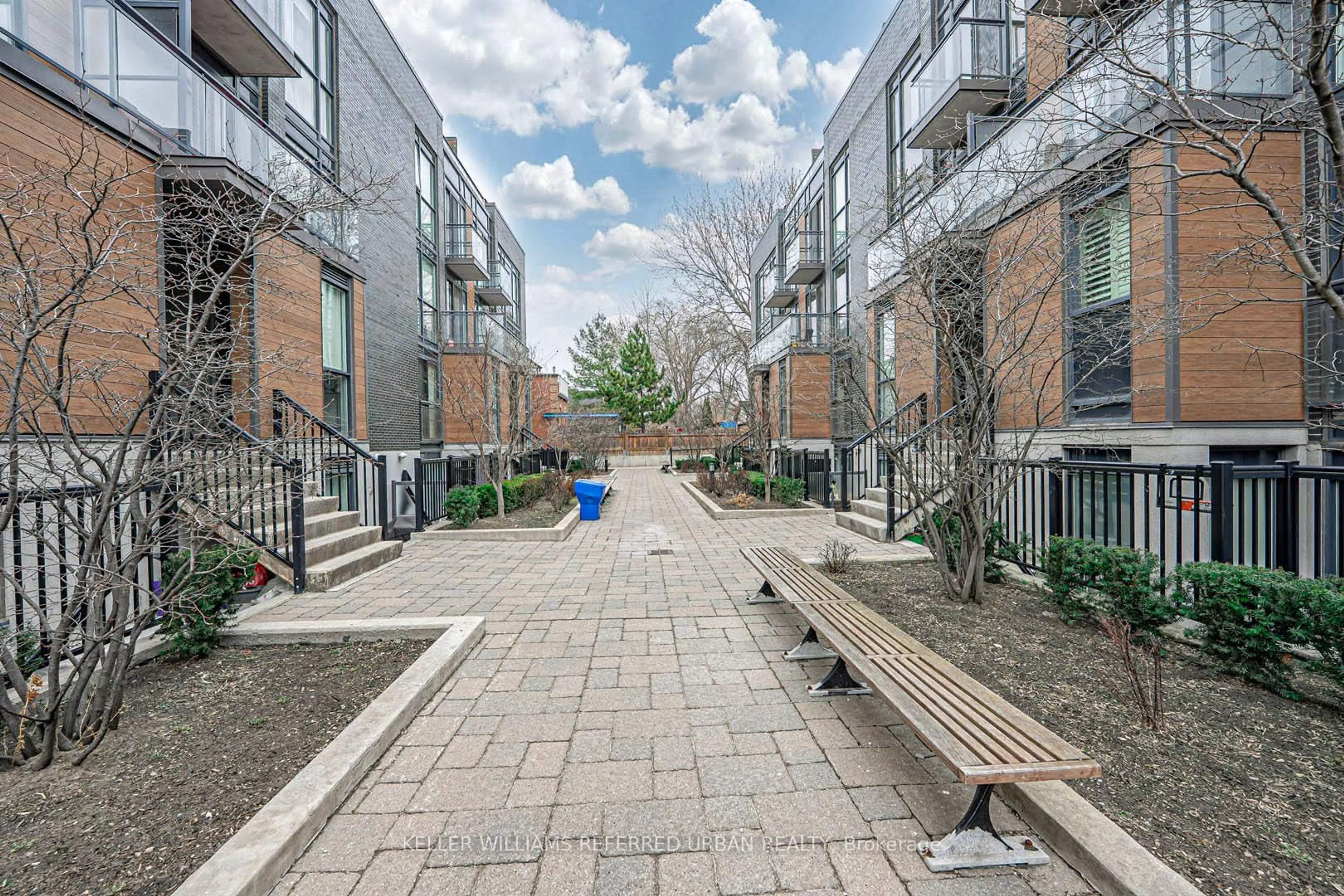 Patio, street for 45 Sousa Mendes St #203, Toronto Ontario M6P 0A7