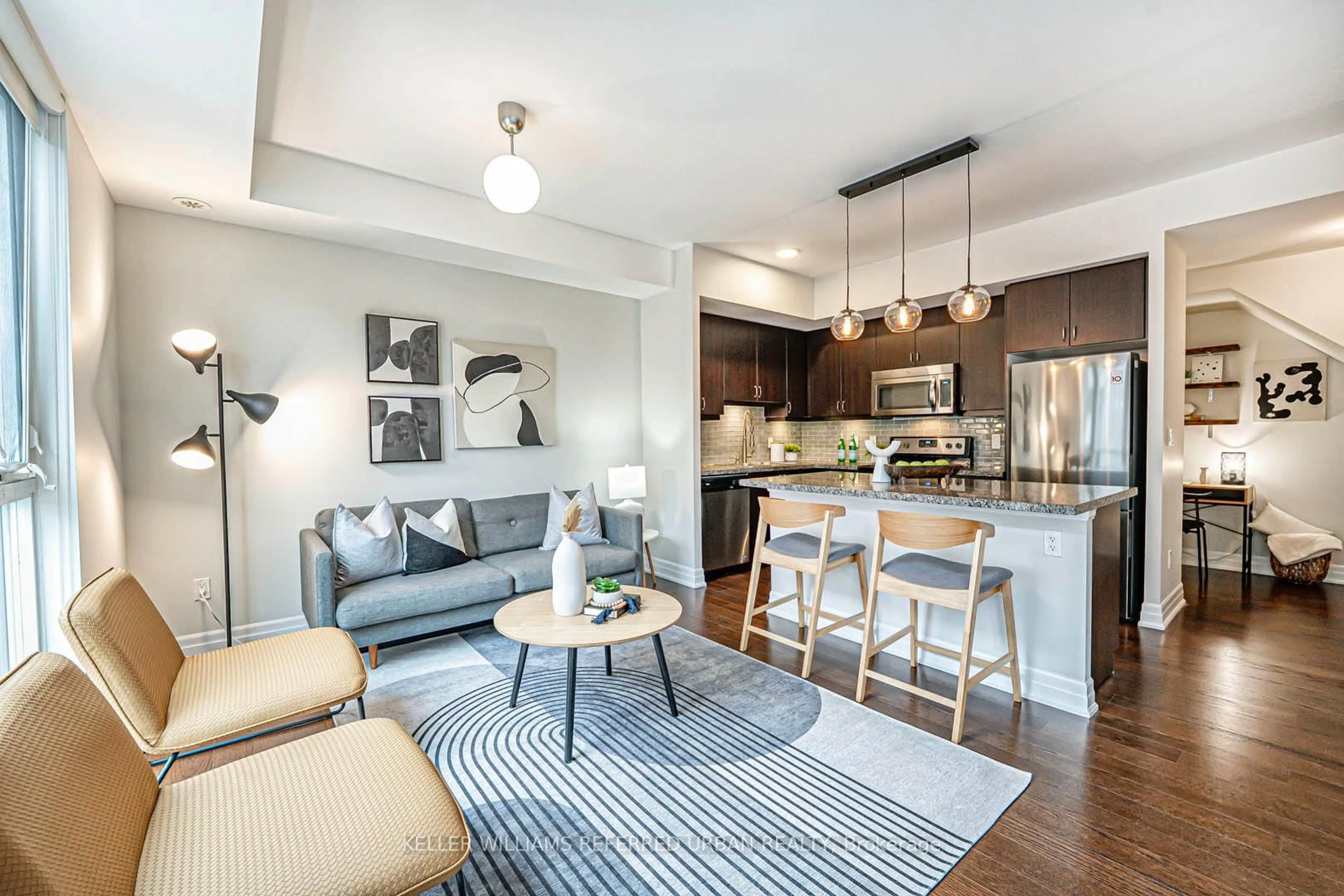 Open concept kitchen, unknown for 45 Sousa Mendes St #203, Toronto Ontario M6P 0A7