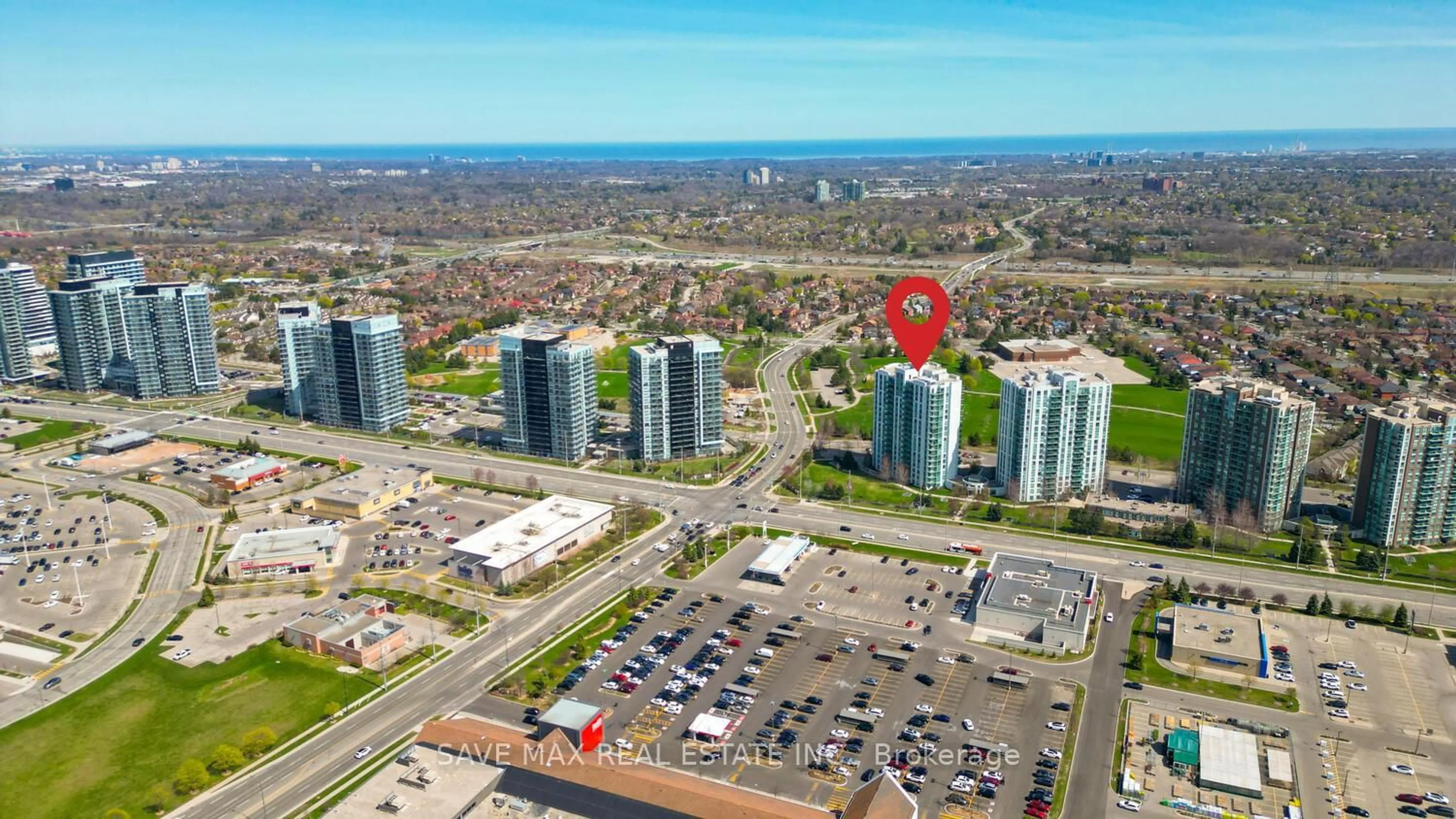 A pic from outside/outdoor area/front of a property/back of a property/a pic from drone, city buildings view from balcony for 4900 Glen Erin Dr #1801, Mississauga Ontario L5M 7S2