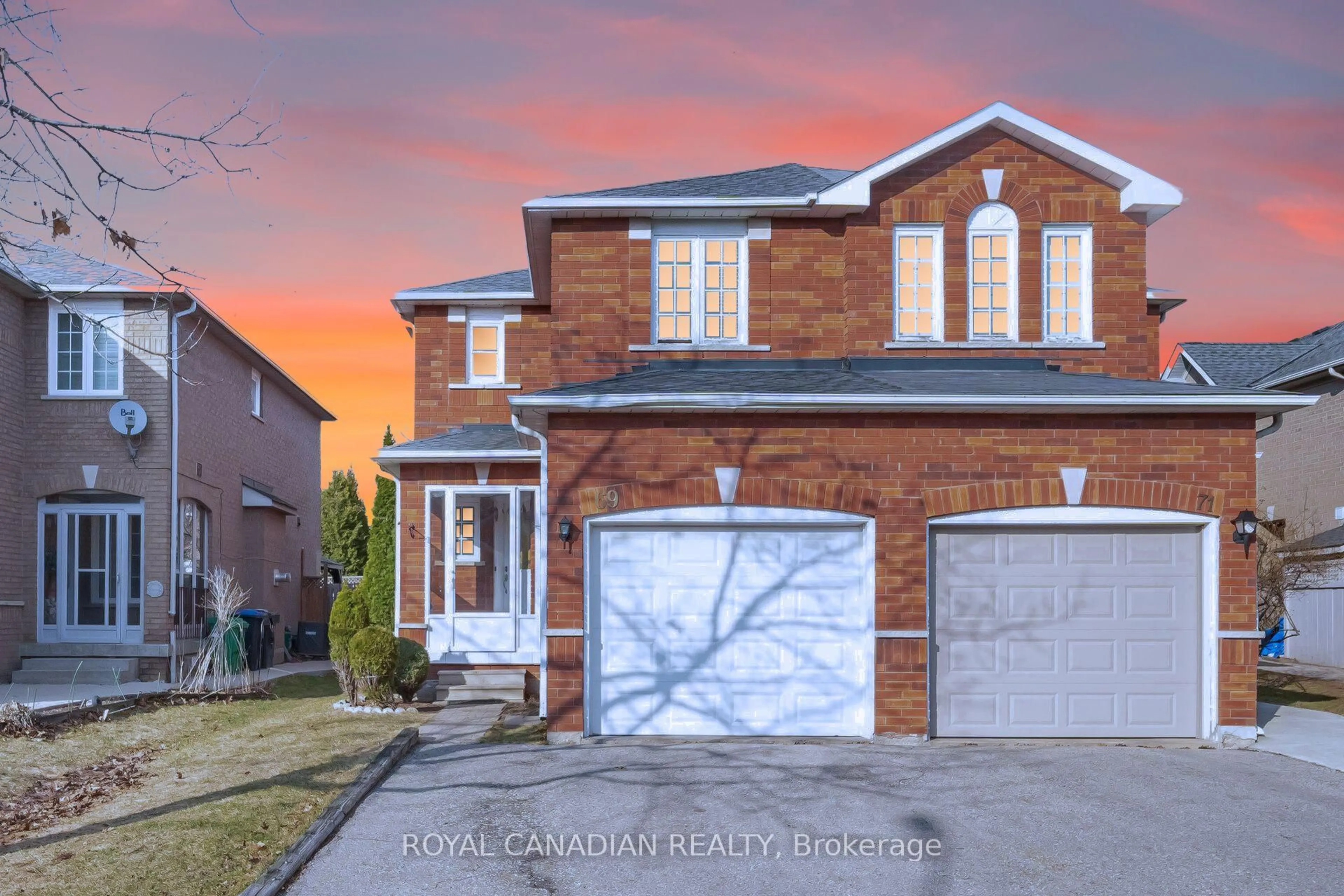 Home with brick exterior material, street for 69 Yellow Brick Rd, Brampton Ontario L6V 4K7