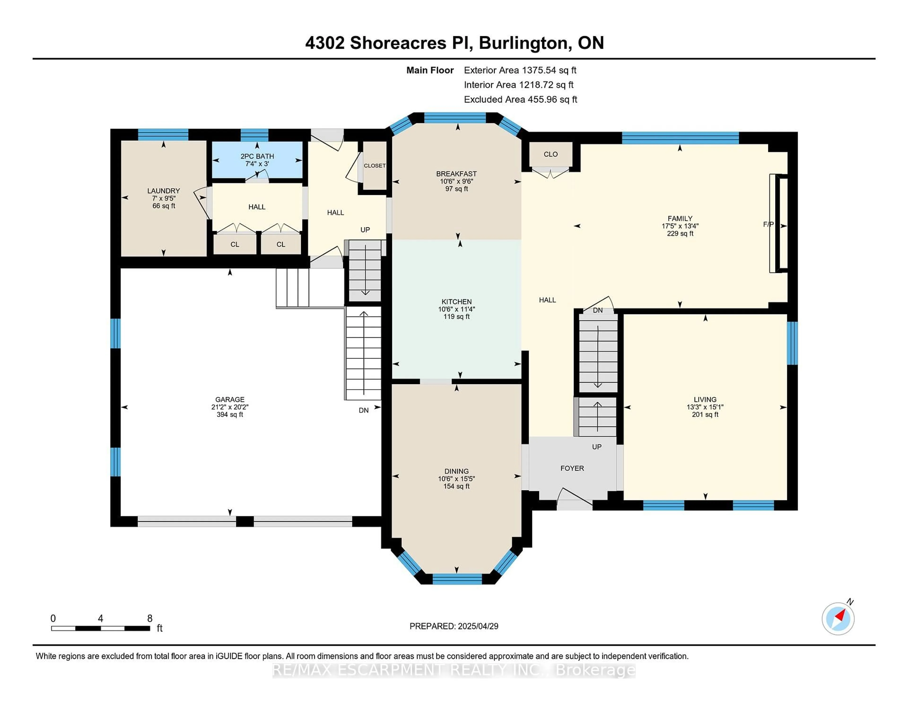 Floor plan for 4302 SHOREACRES Pl, Burlington Ontario L7L 5N1
