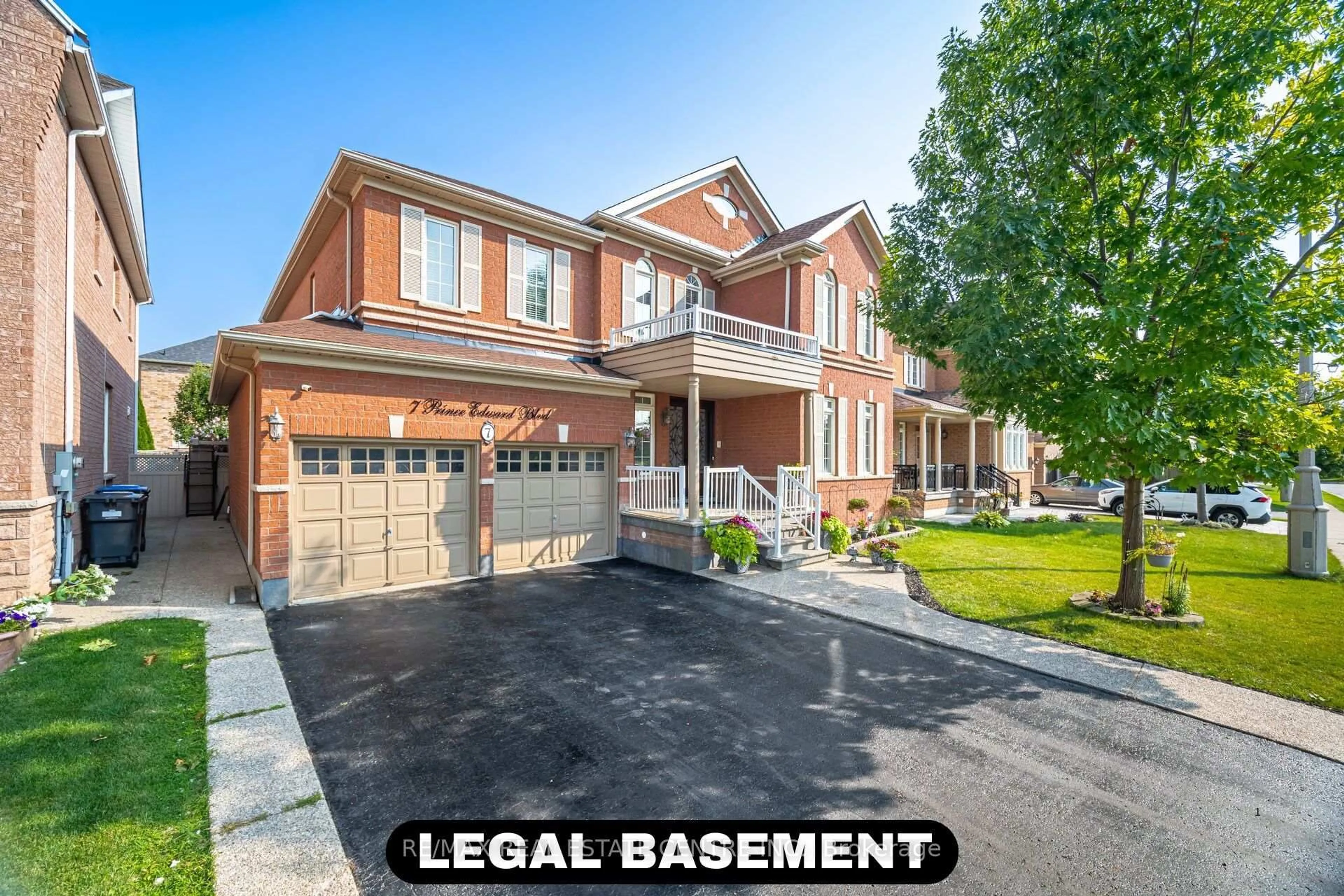 Home with brick exterior material, street for 7 Prince Edward Blvd, Brampton Ontario L6P 2E1