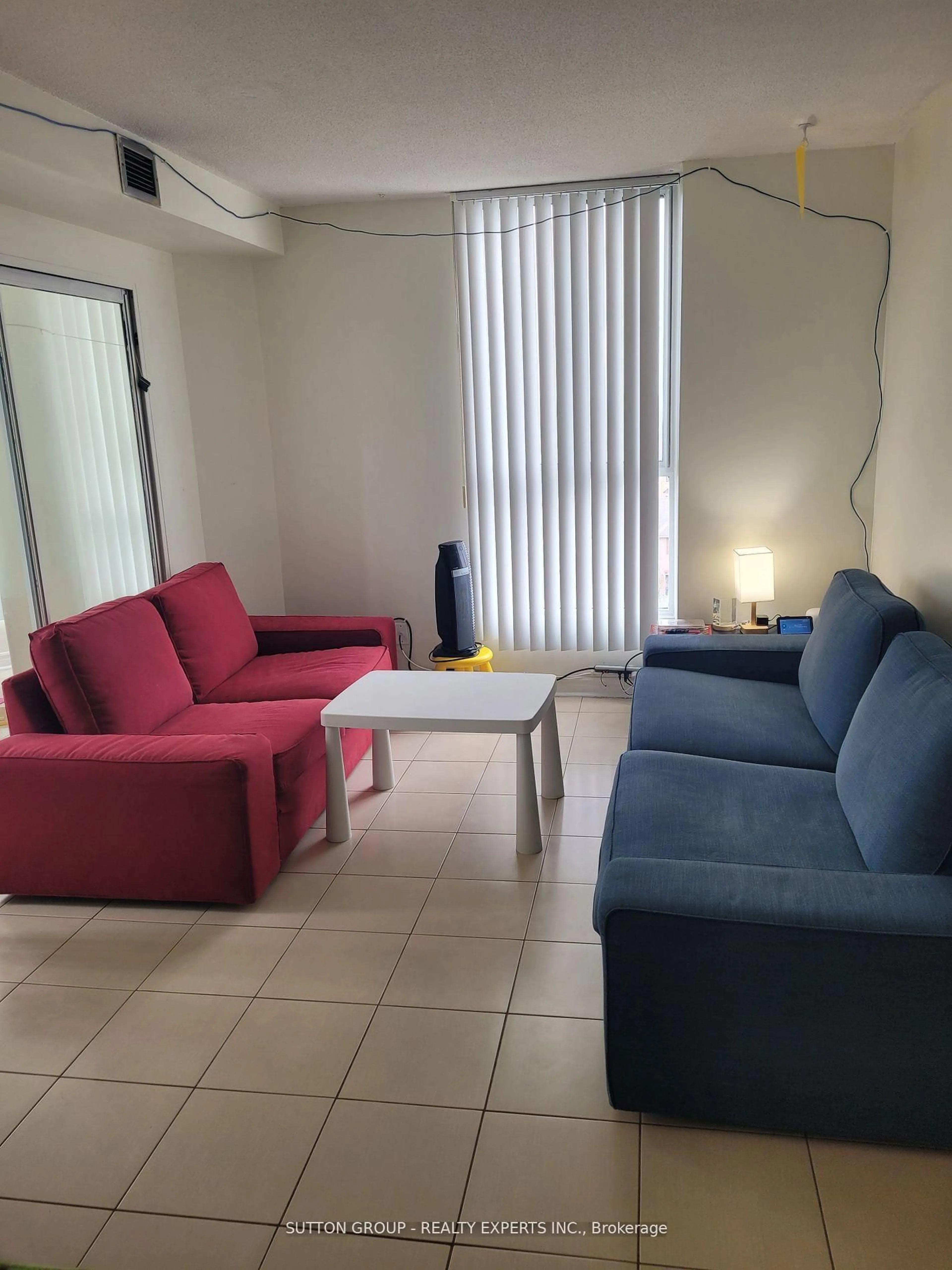 Living room with furniture, floor is not visible for 155 Hillcrest Ave #704, Mississauga Ontario L5B 3Z2