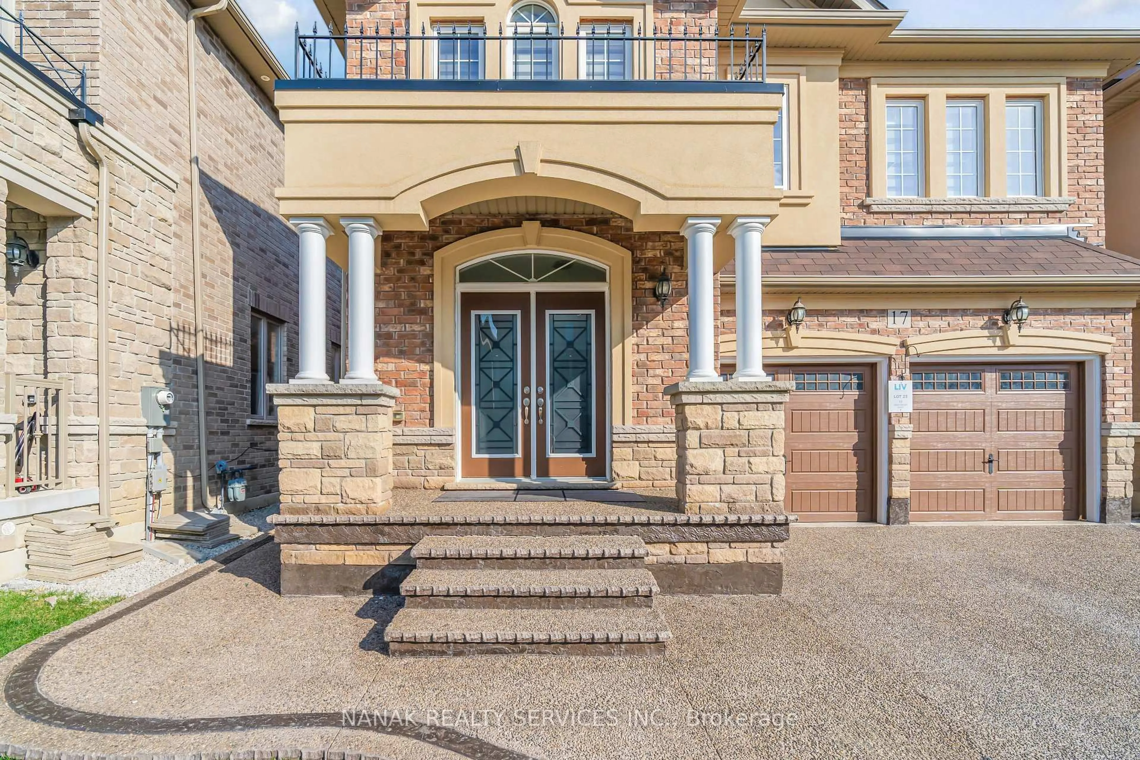 Home with brick exterior material, street for 17 Henry Moody Dr, Brampton Ontario L7A 5A8