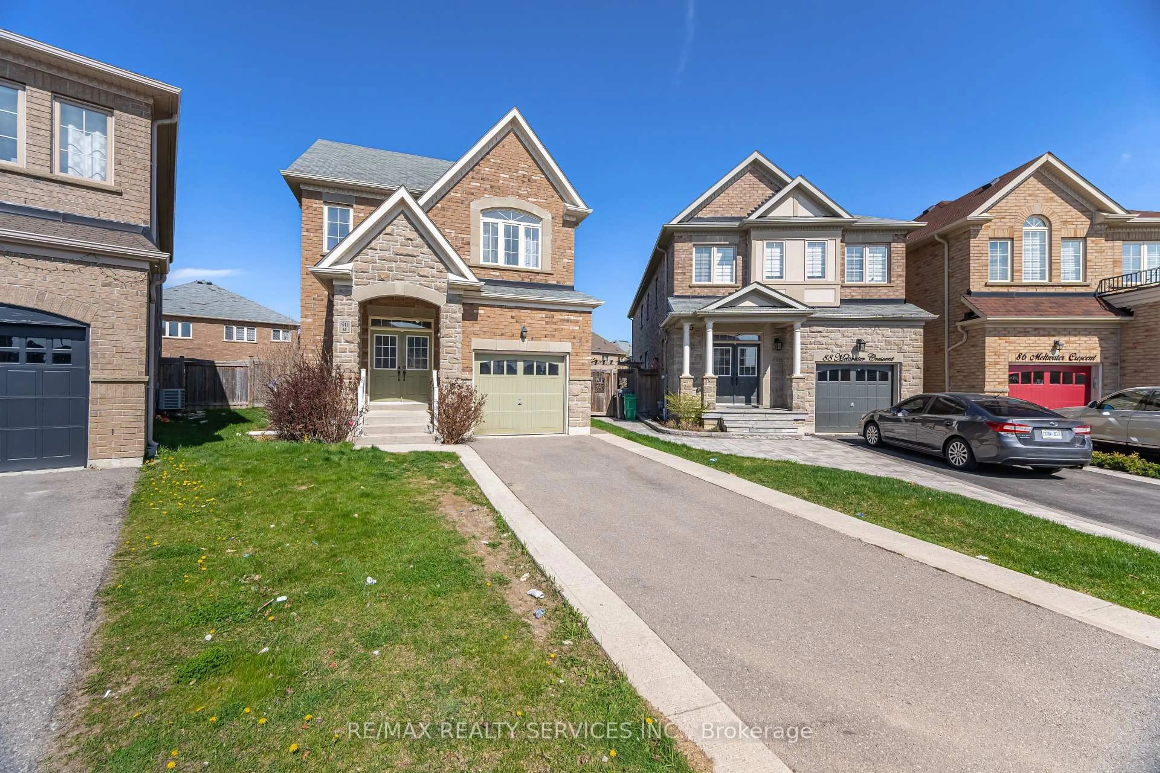 Home with brick exterior material, street for 90 Meltwater Cres, Brampton Ontario L6P 3W5