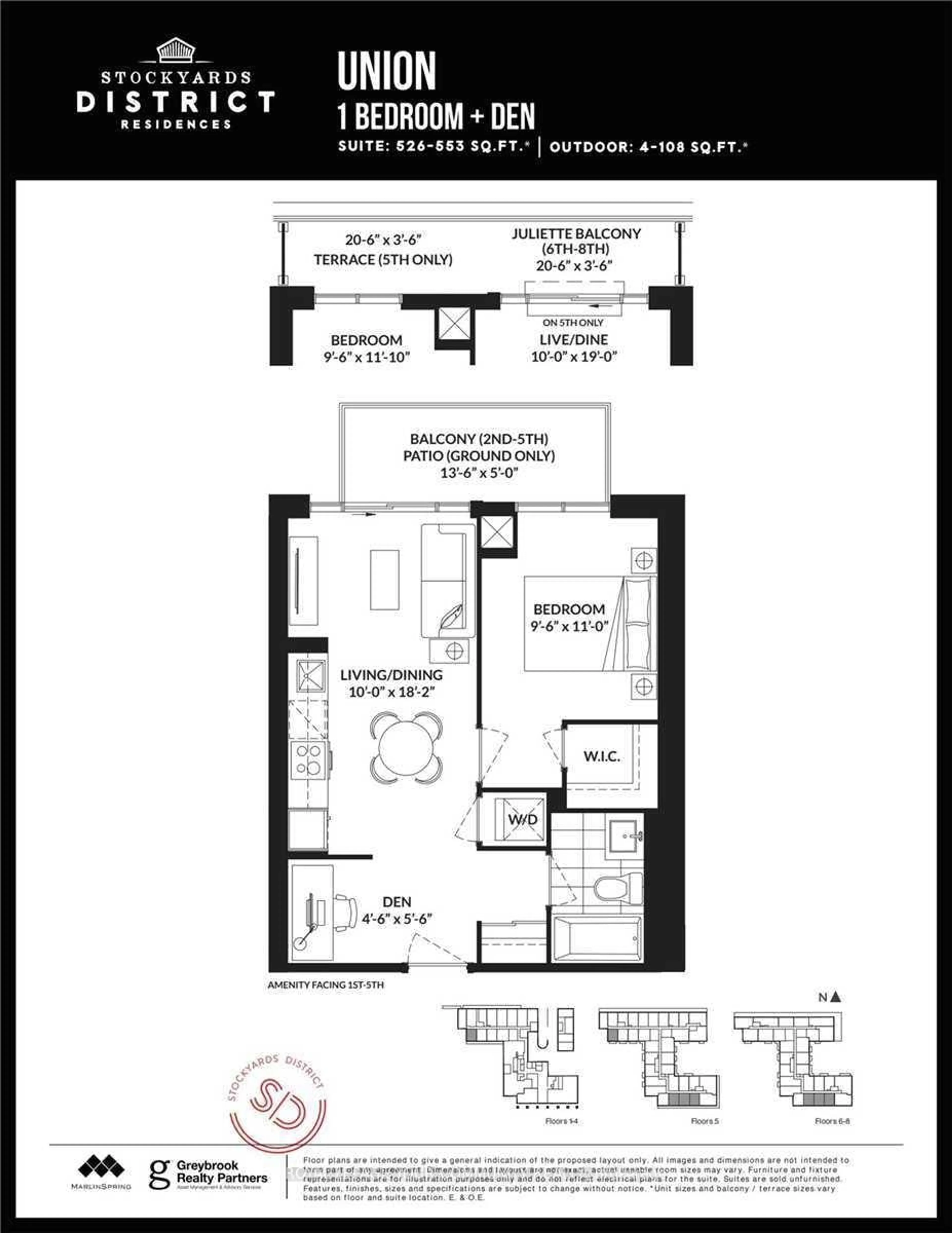 Floor plan for 2300 St Clair Ave #805, Toronto Ontario M6N 0B3