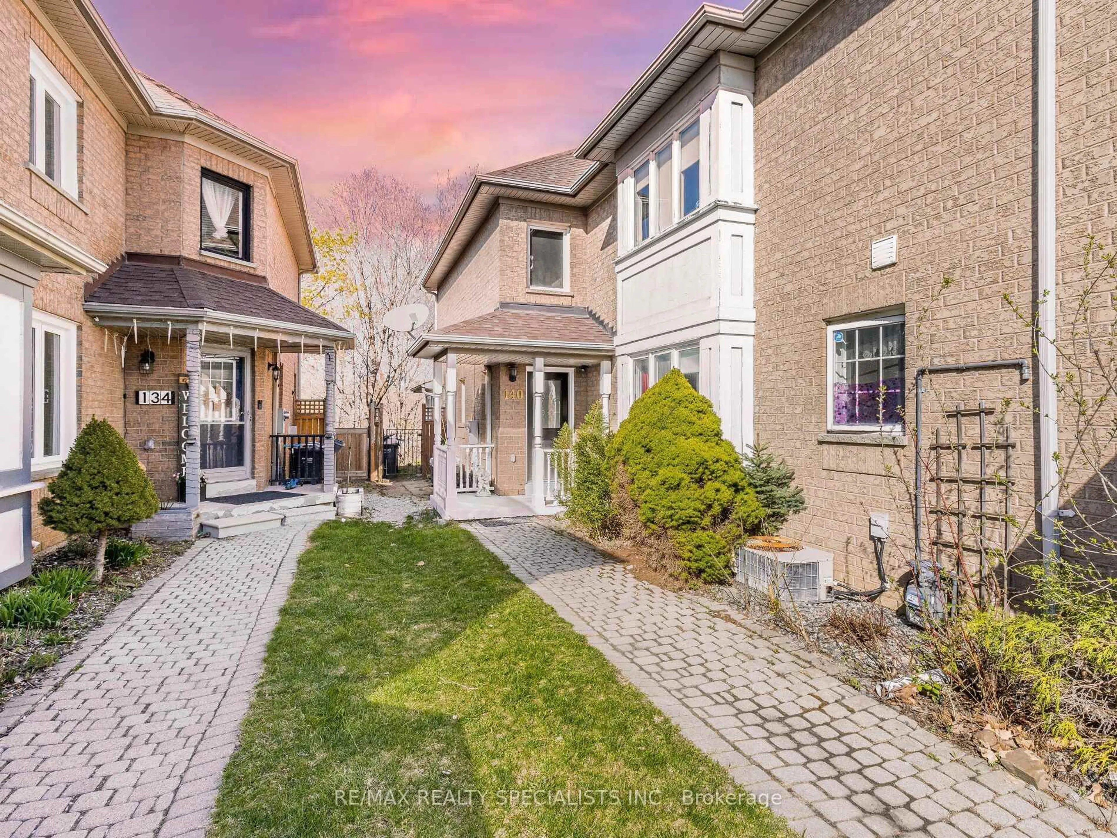 Home with brick exterior material, street for 140 Pressed Brick Dr, Brampton Ontario L6V 4K6
