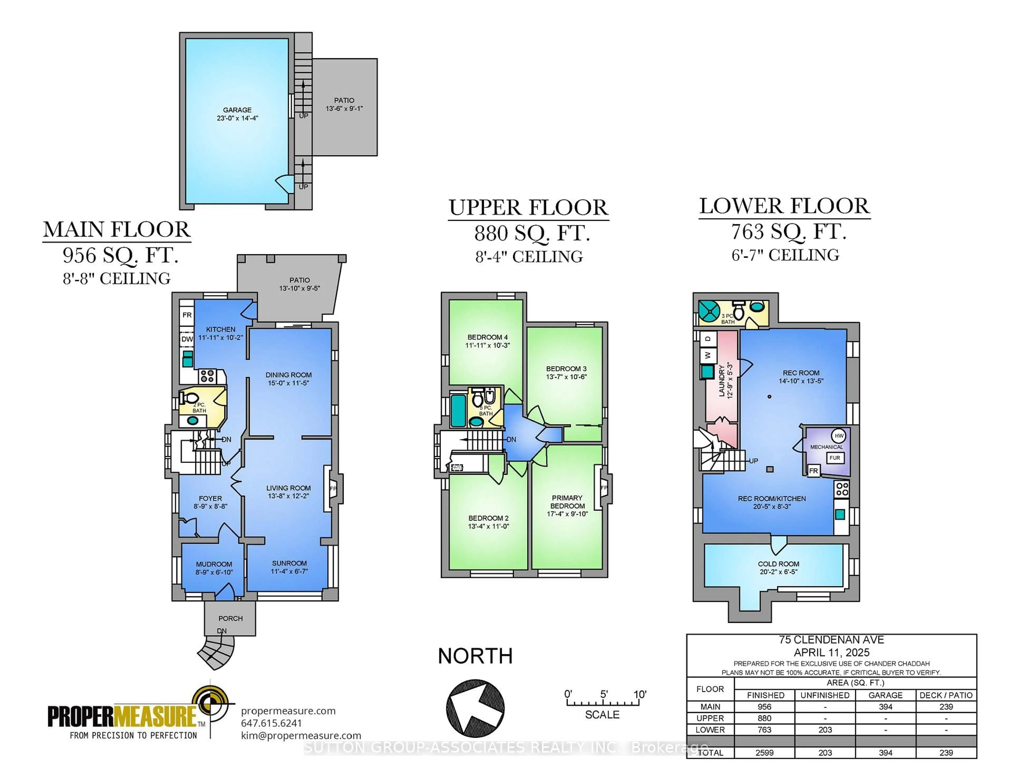 Floor plan for 75 Clendenan Ave, Toronto Ontario M6P 2W7