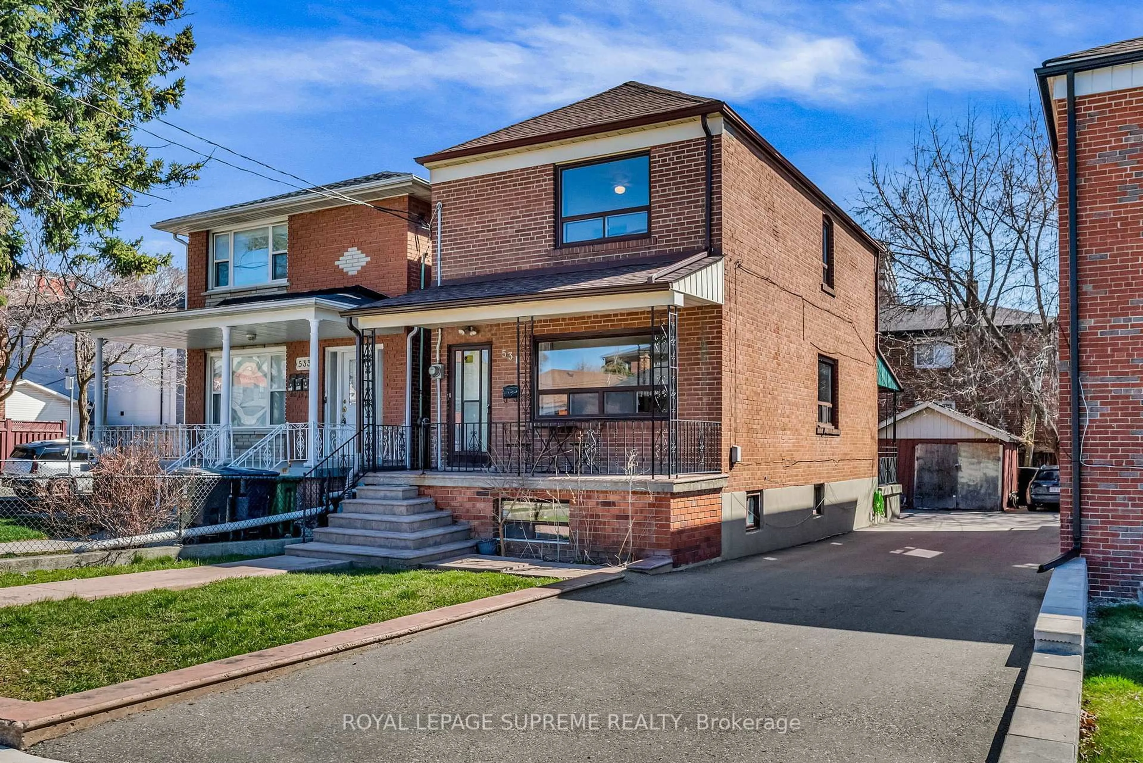 Home with brick exterior material, street for 531 Silverthorn Ave, Toronto Ontario M6M 3H8