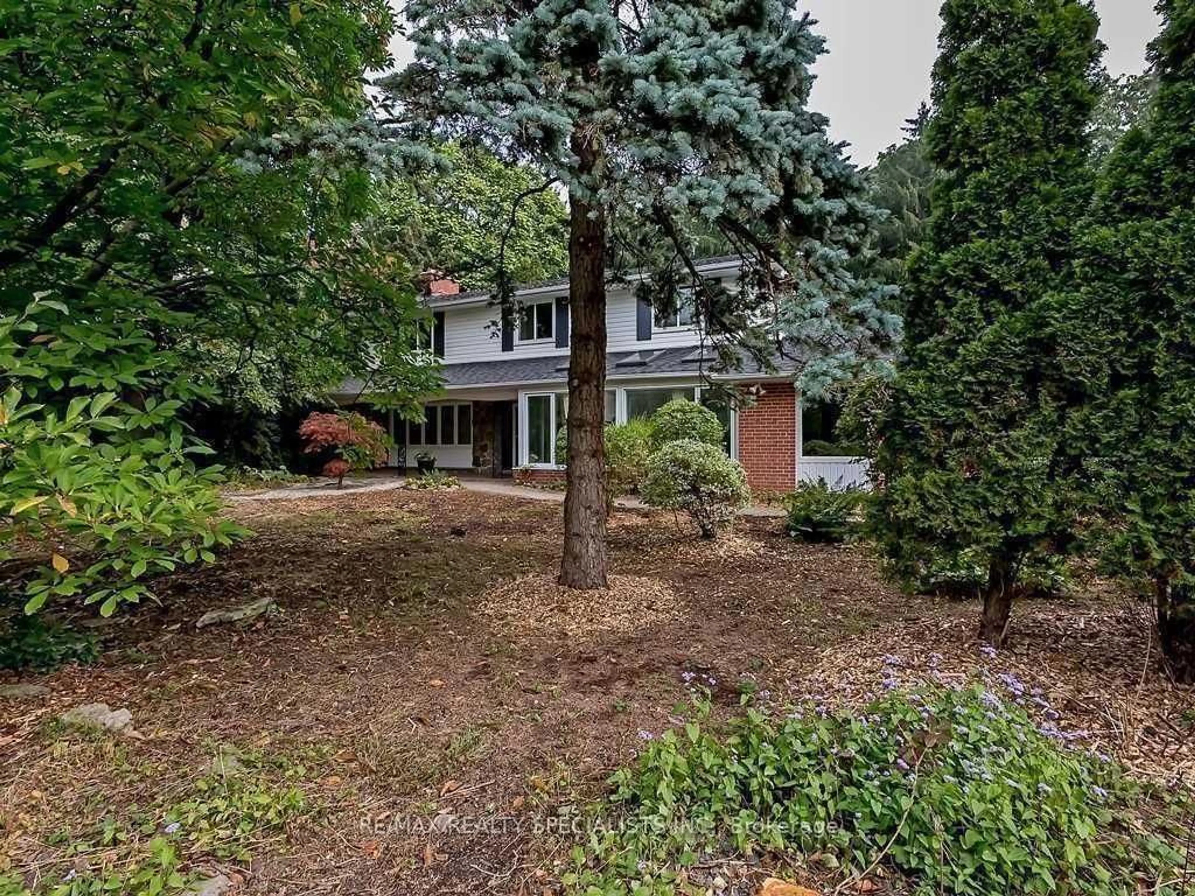 A pic from outside/outdoor area/front of a property/back of a property/a pic from drone, forest/trees view for 145 Wolfdale Ave, Oakville Ontario L6L 4R9