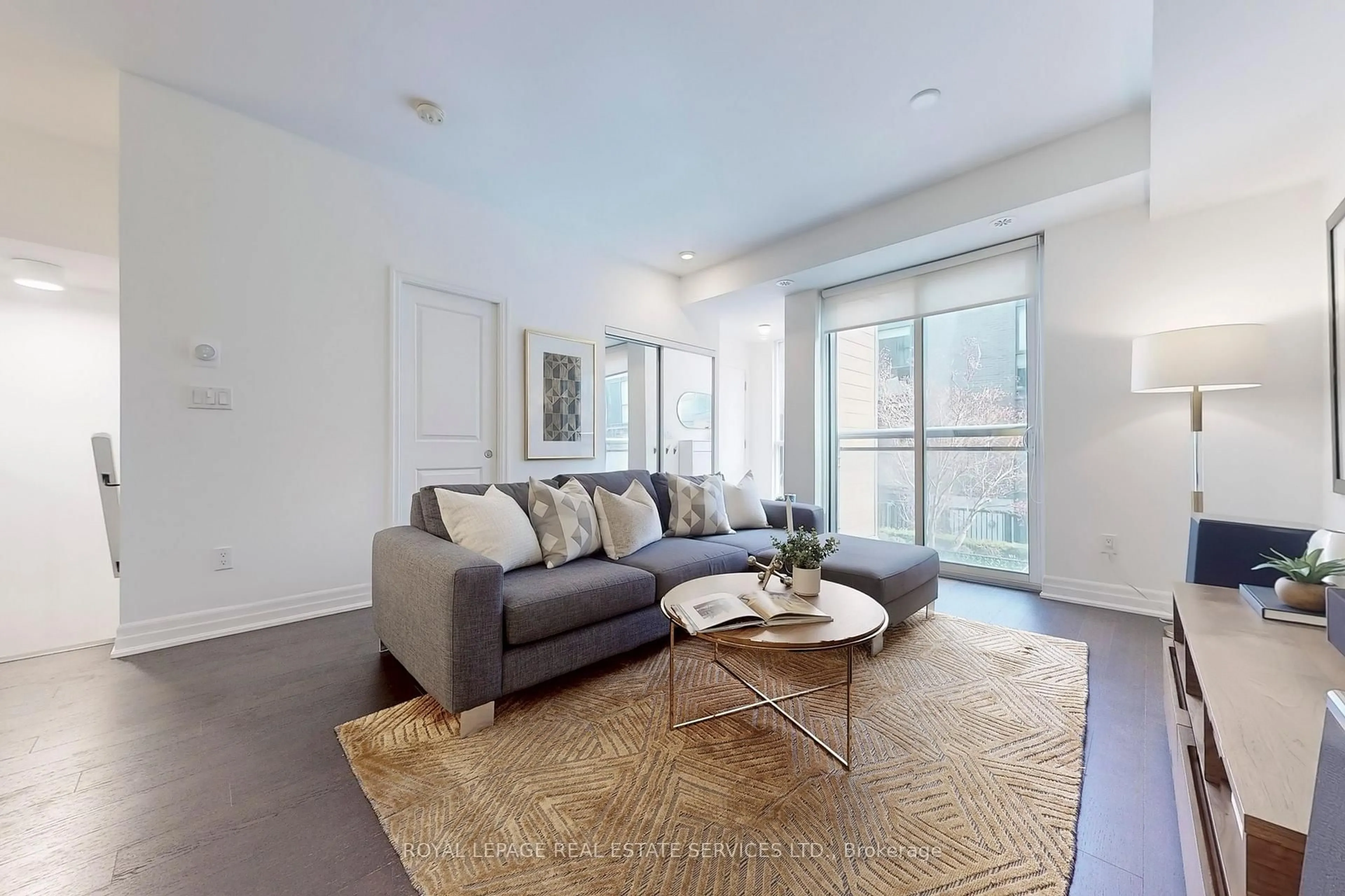 Living room with furniture, unknown for 5 Sousa Mendes St #602, Toronto Ontario M6P 0A8