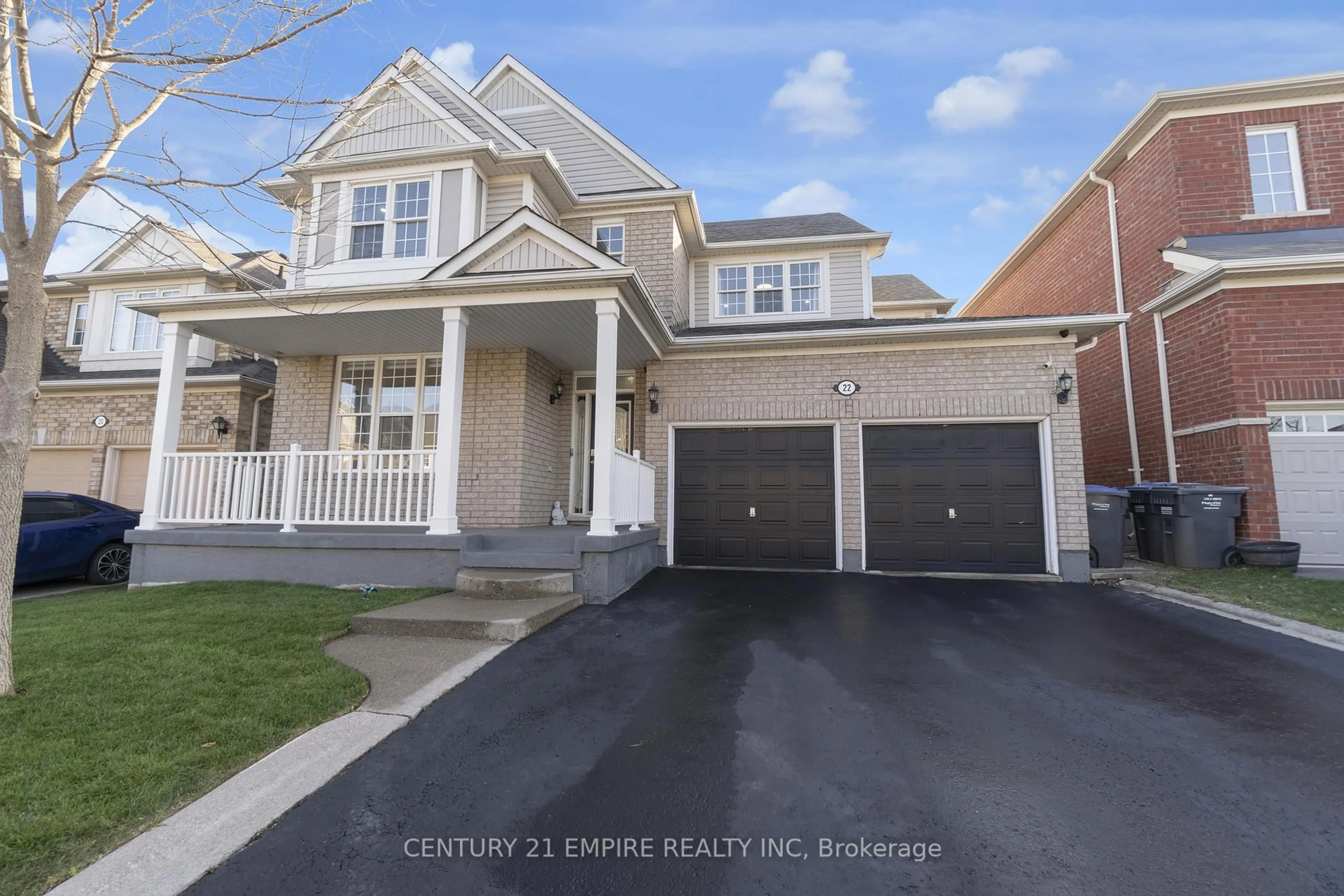 Home with vinyl exterior material, street for 22 Leagrove St, Brampton Ontario L7A 1Z7