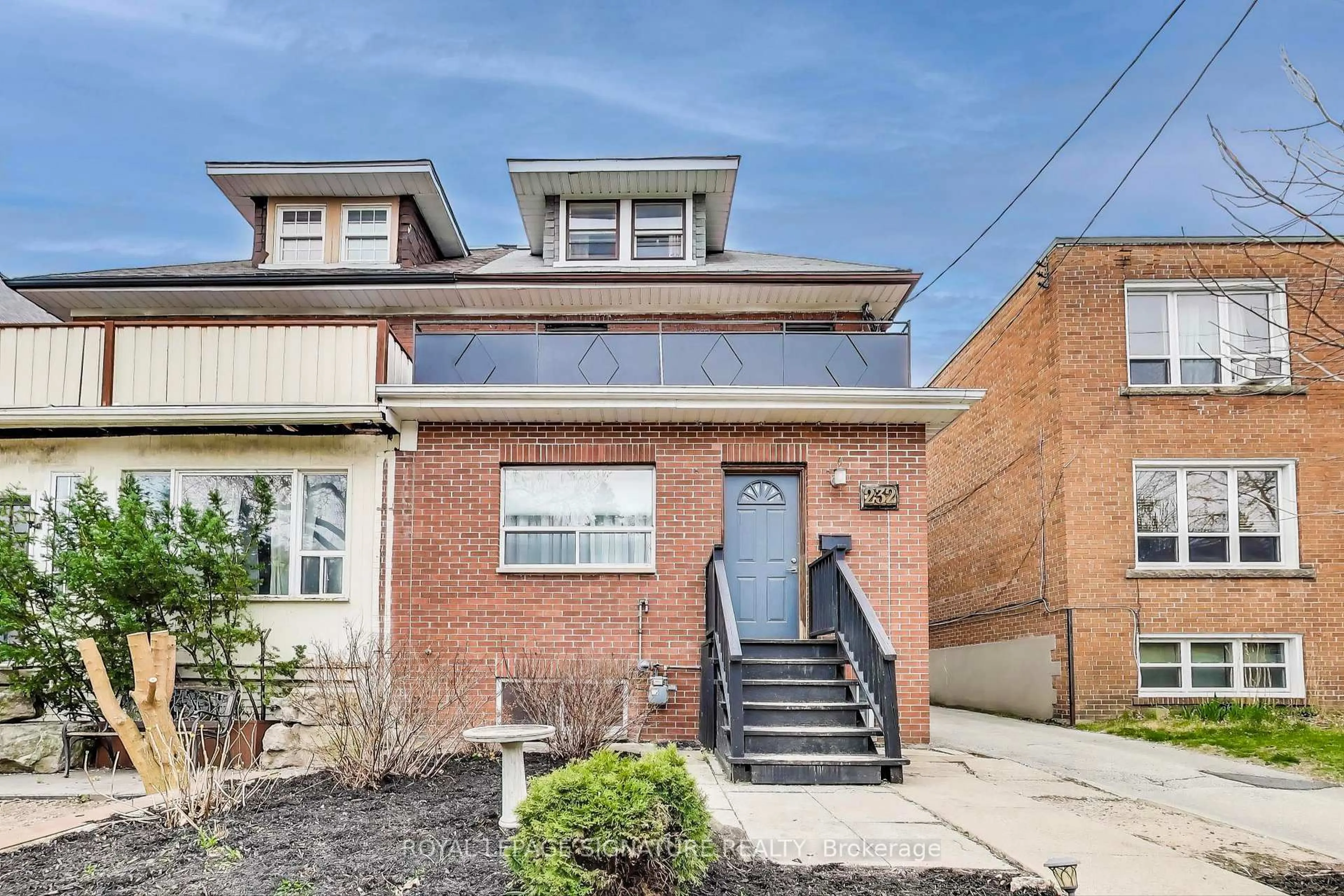 Home with brick exterior material, street for 232 Pacific Ave, Toronto Ontario M6P 2P5