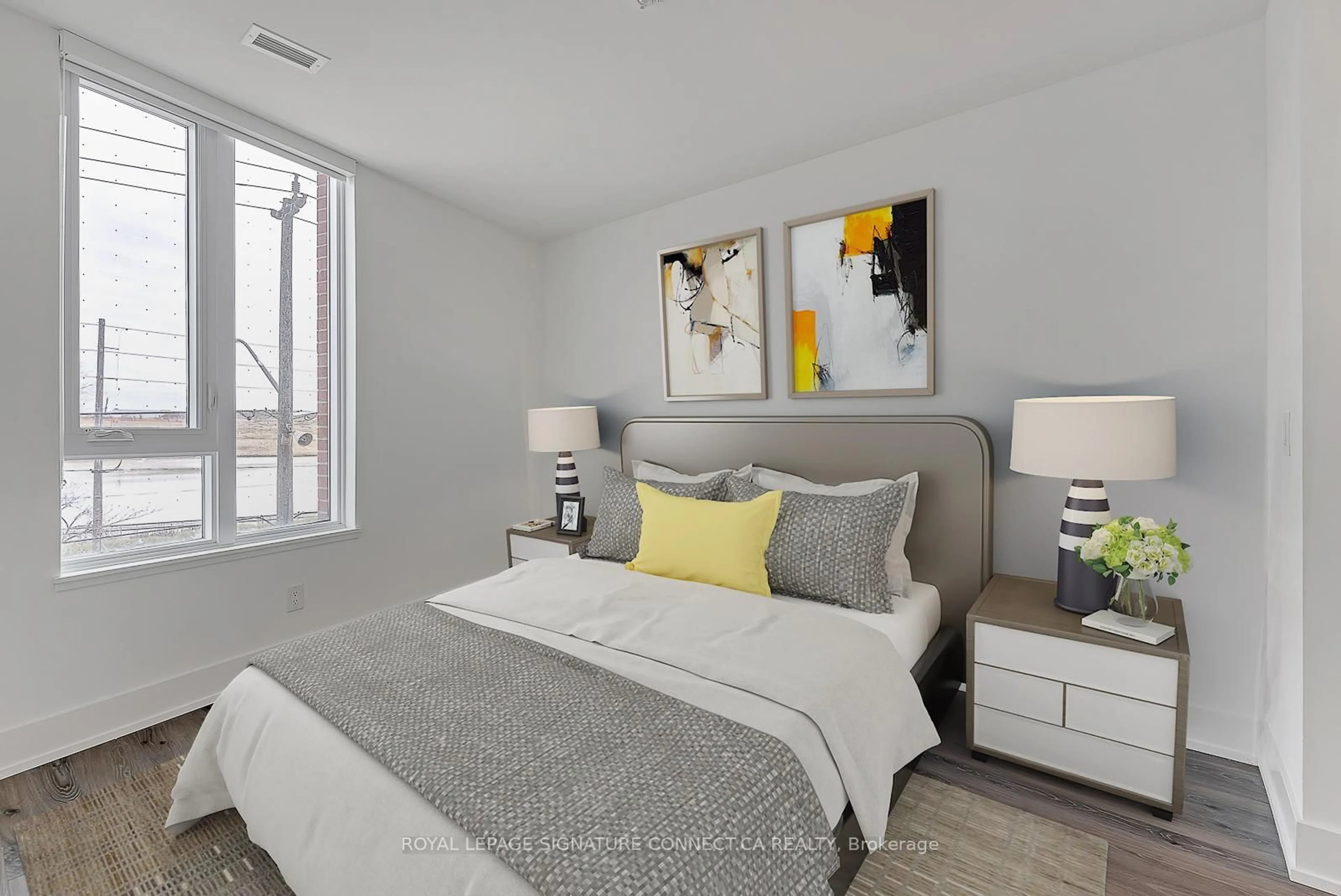 Bedroom with bed, unknown for 3100 Keele St #325, Toronto Ontario M3M 2H4