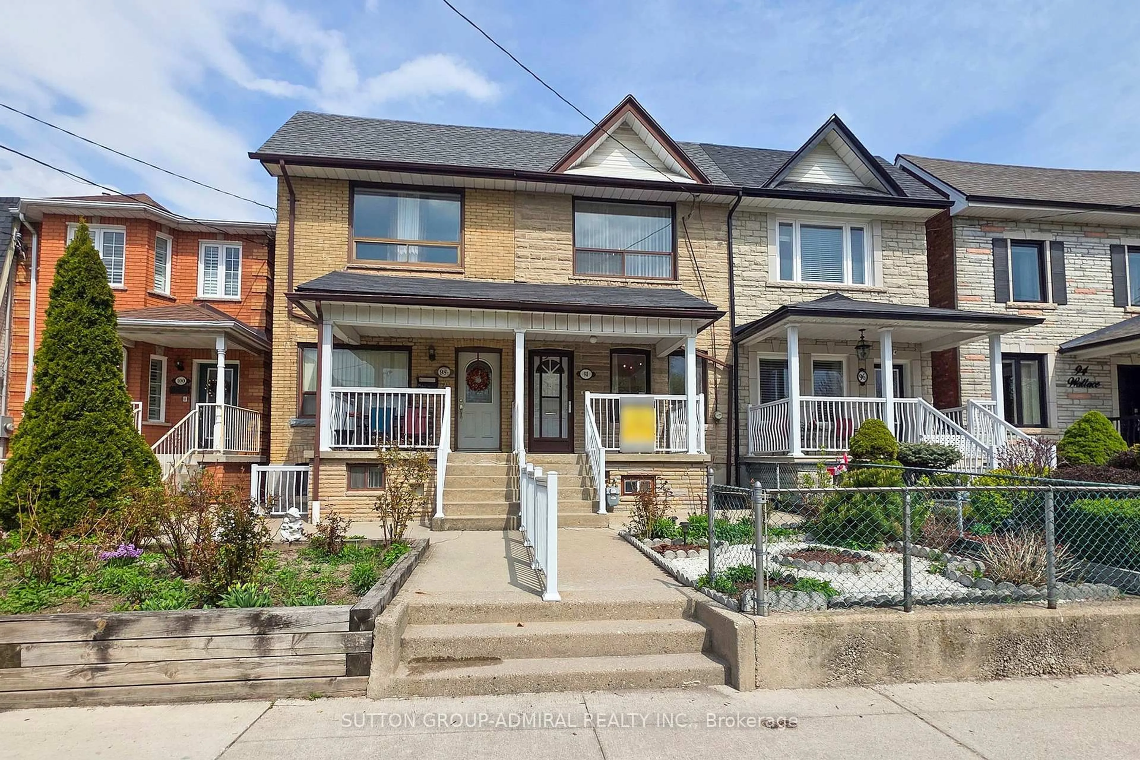 Home with brick exterior material, street for 98 Wallace Ave, Toronto Ontario M6H 1T5