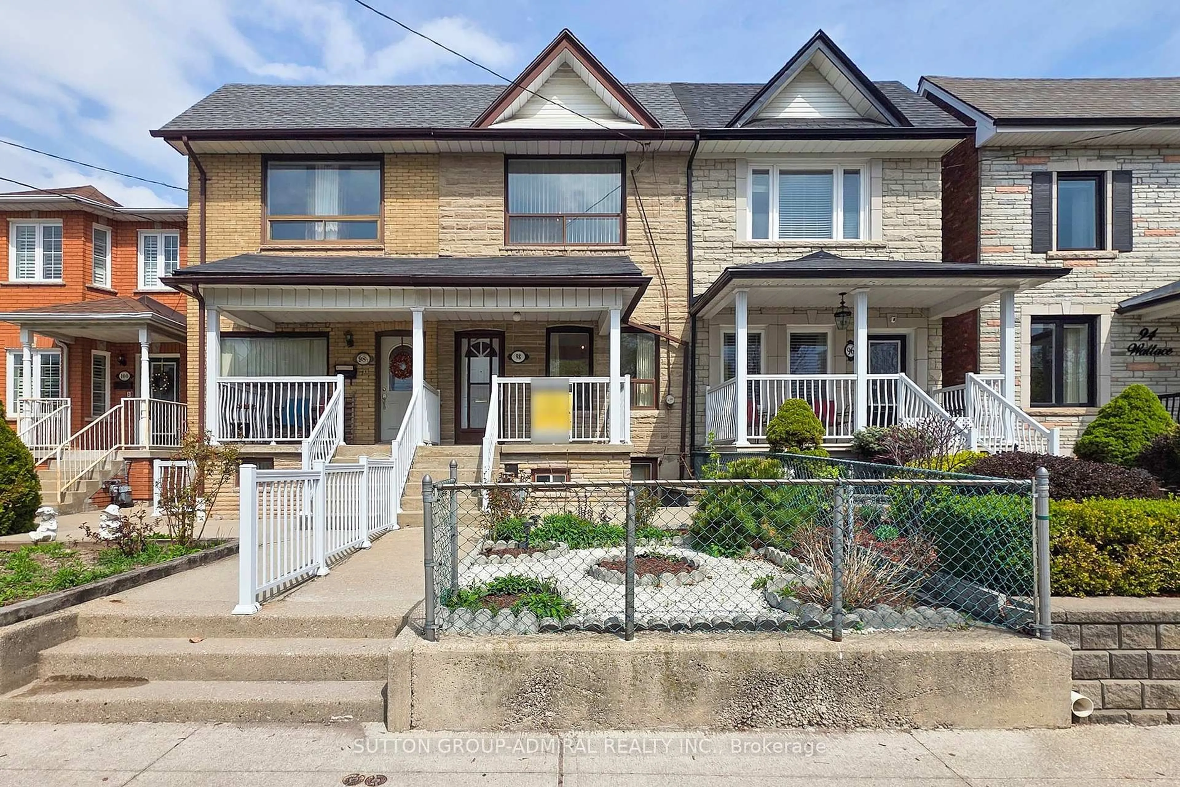 Home with brick exterior material, street for 98 Wallace Ave, Toronto Ontario M6H 1T5