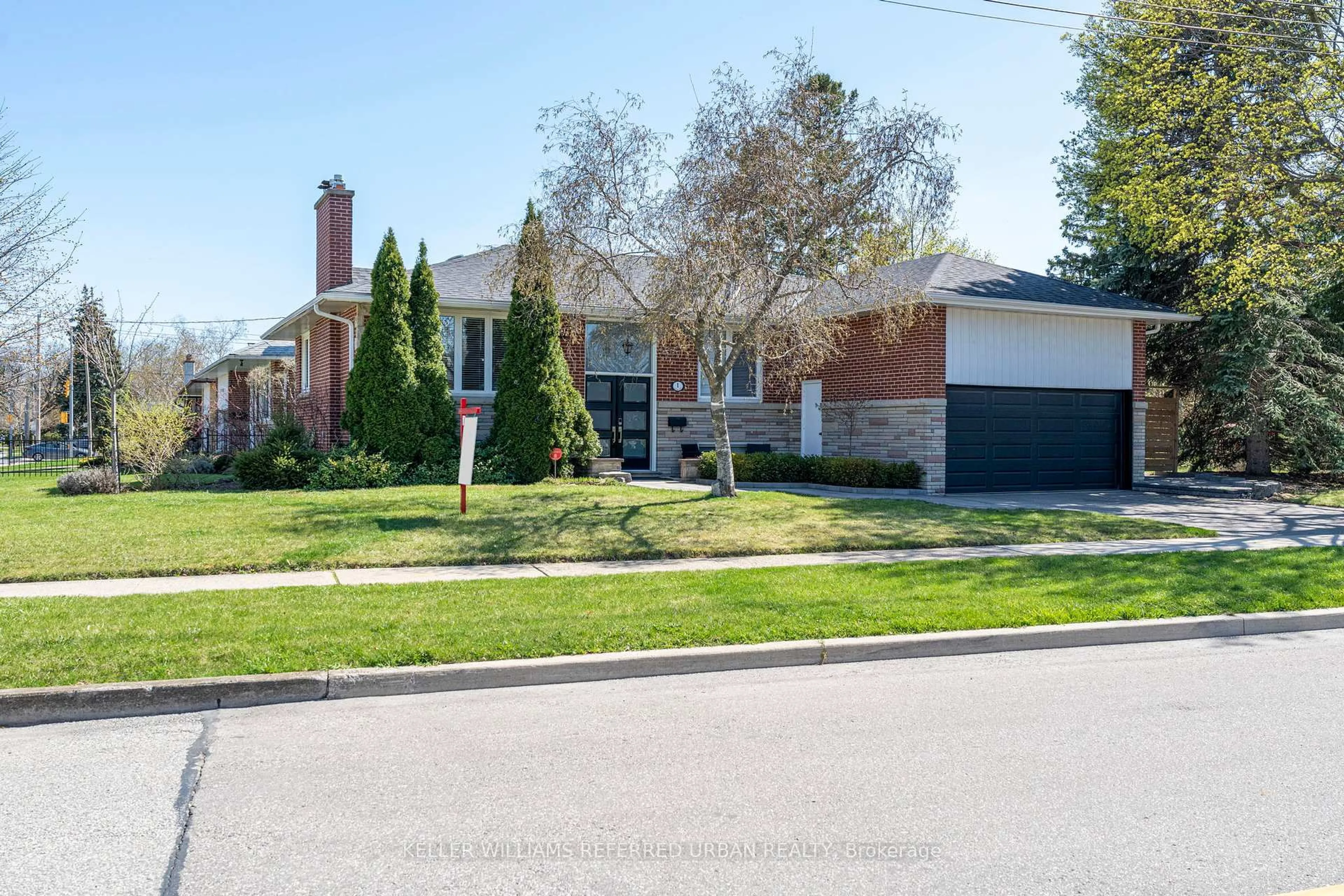 Home with brick exterior material, street for 1 Rowse Cres, Toronto Ontario M9P 3L4
