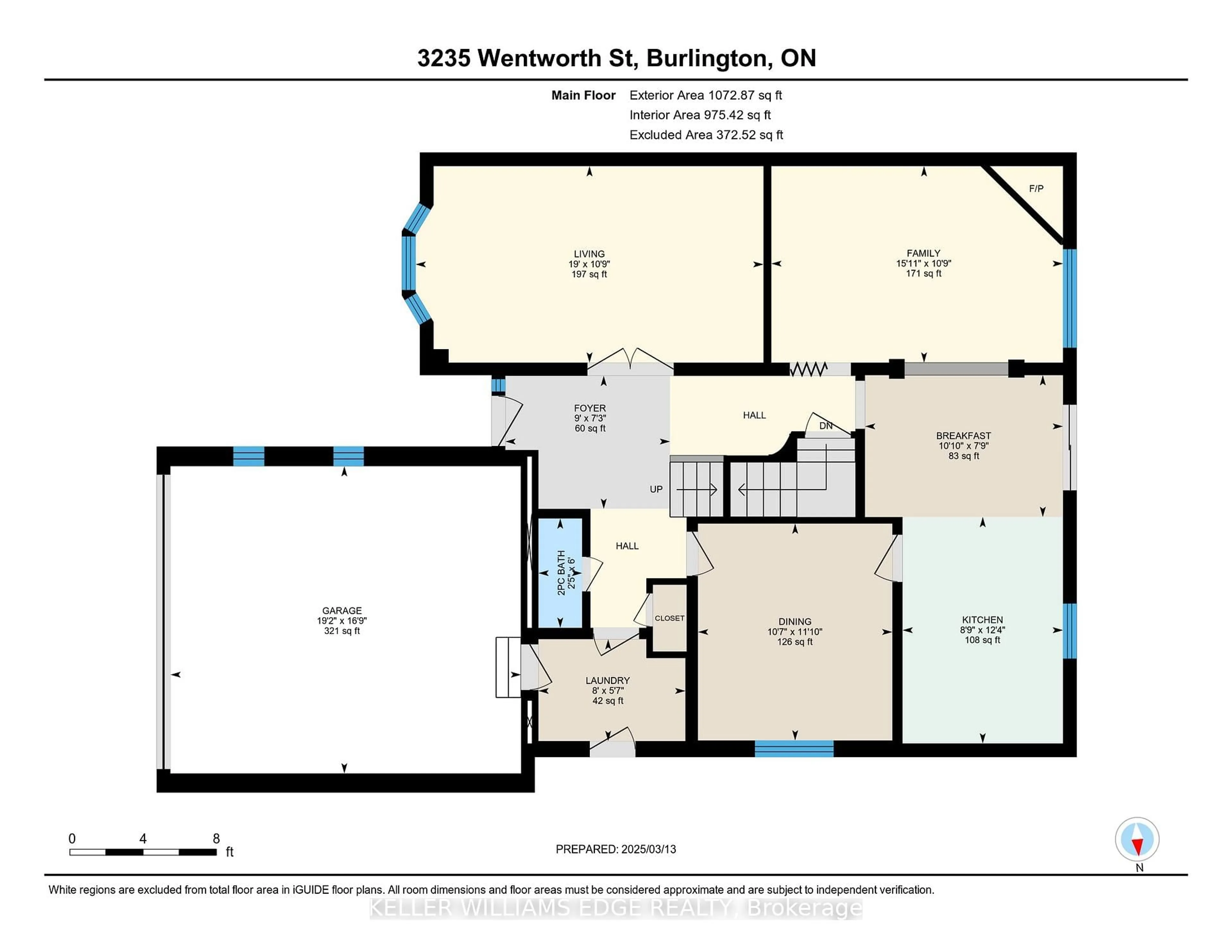 Floor plan for 3235 Wentworth St, Burlington Ontario L7M 2N1