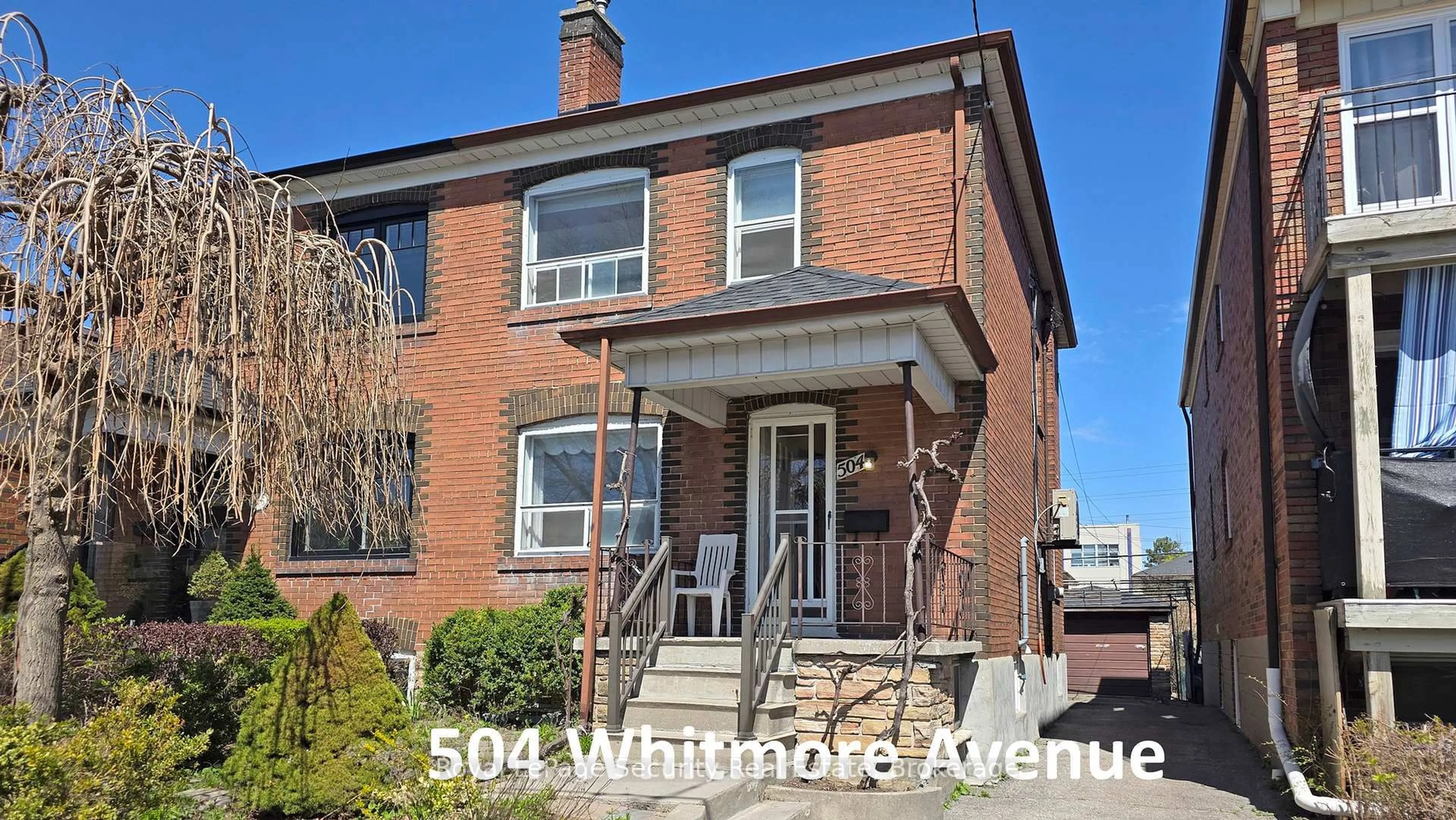 Home with brick exterior material, street for 504 Whitmore Ave, Toronto Ontario M6E 2N8