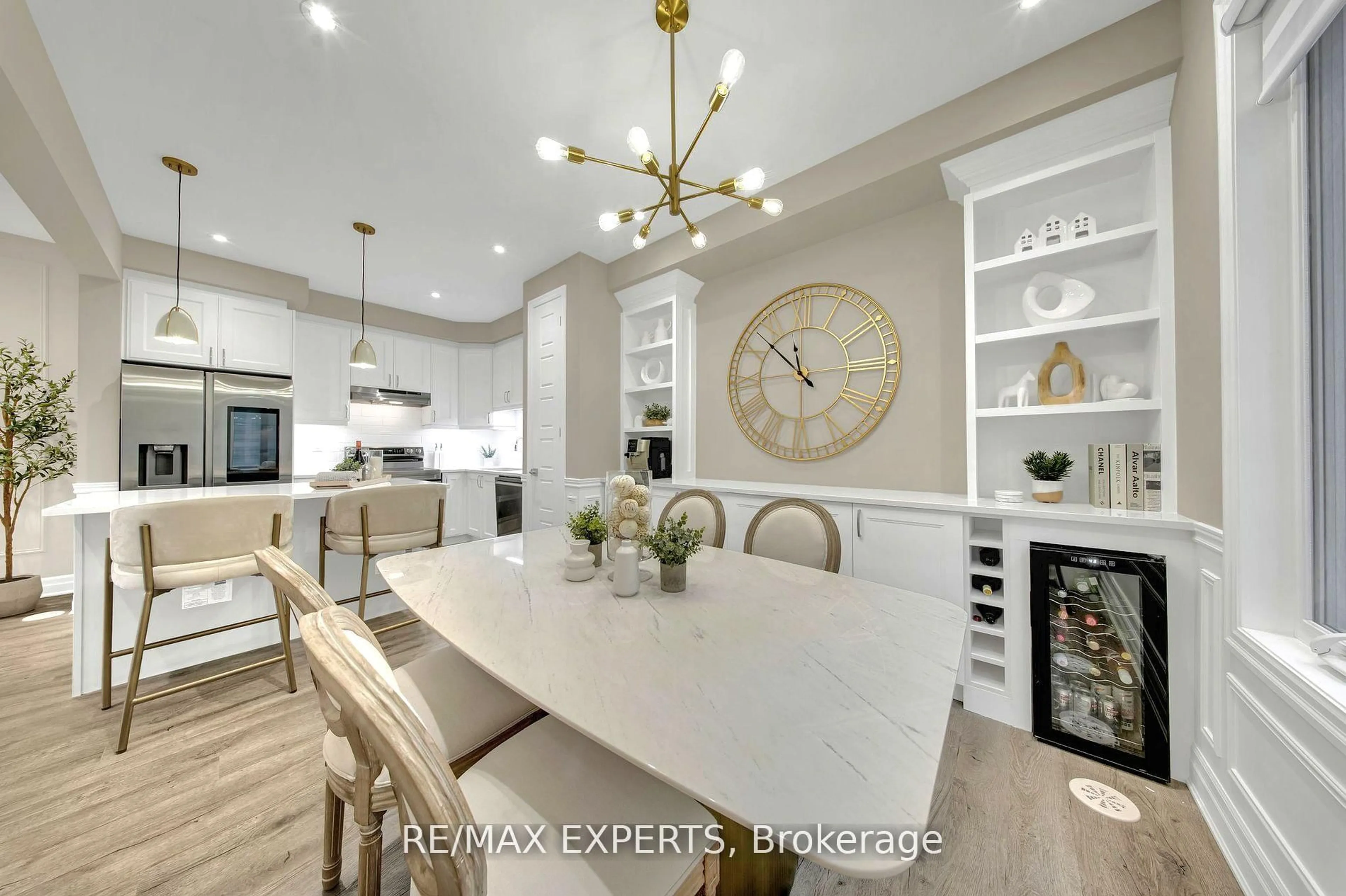 Open concept kitchen, ceramic/tile floor for 1573 Moira Cres, Milton Ontario L9E 1Y1
