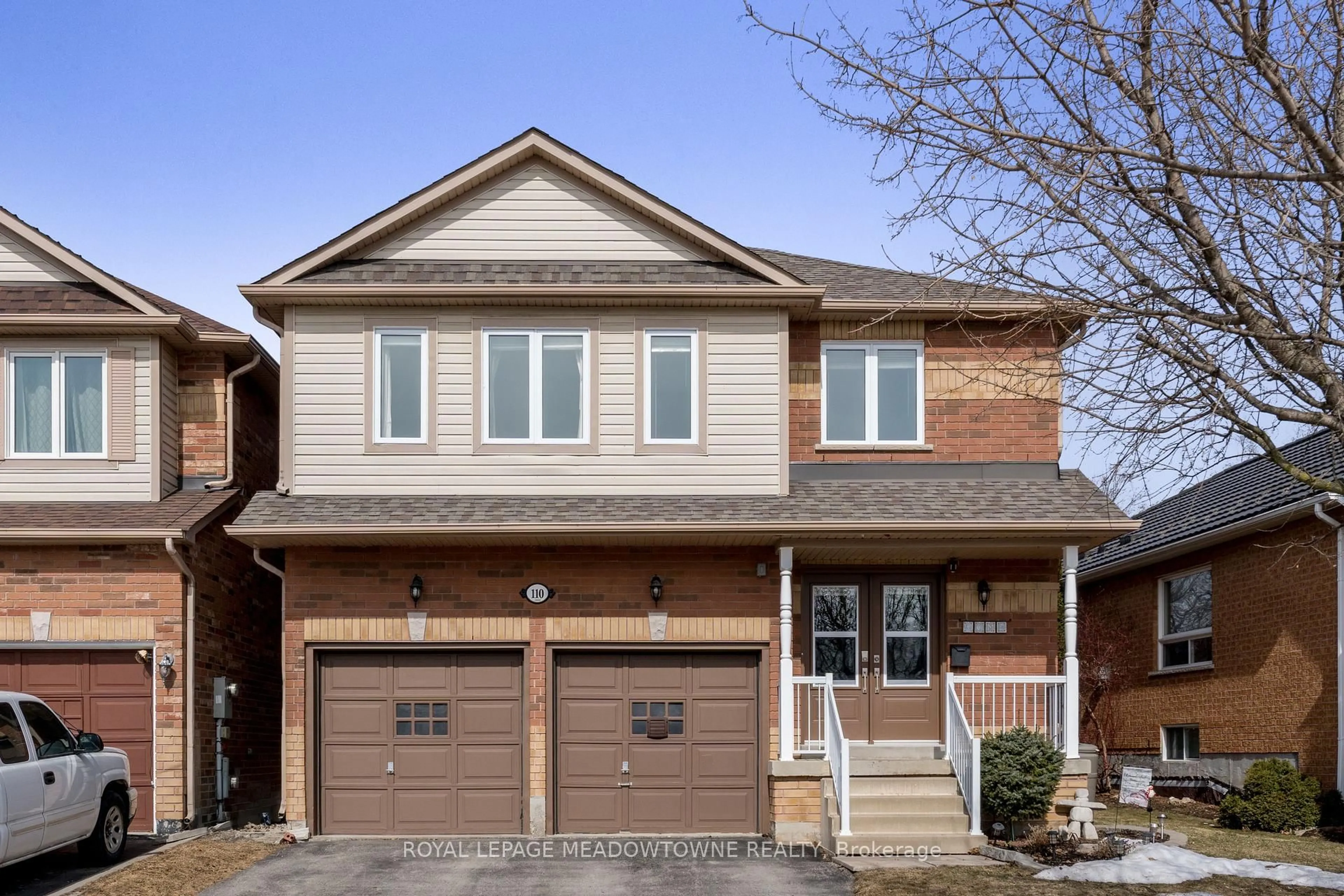 Home with brick exterior material, street for 110 Mowat Cres, Halton Hills Ontario L7G 6C8