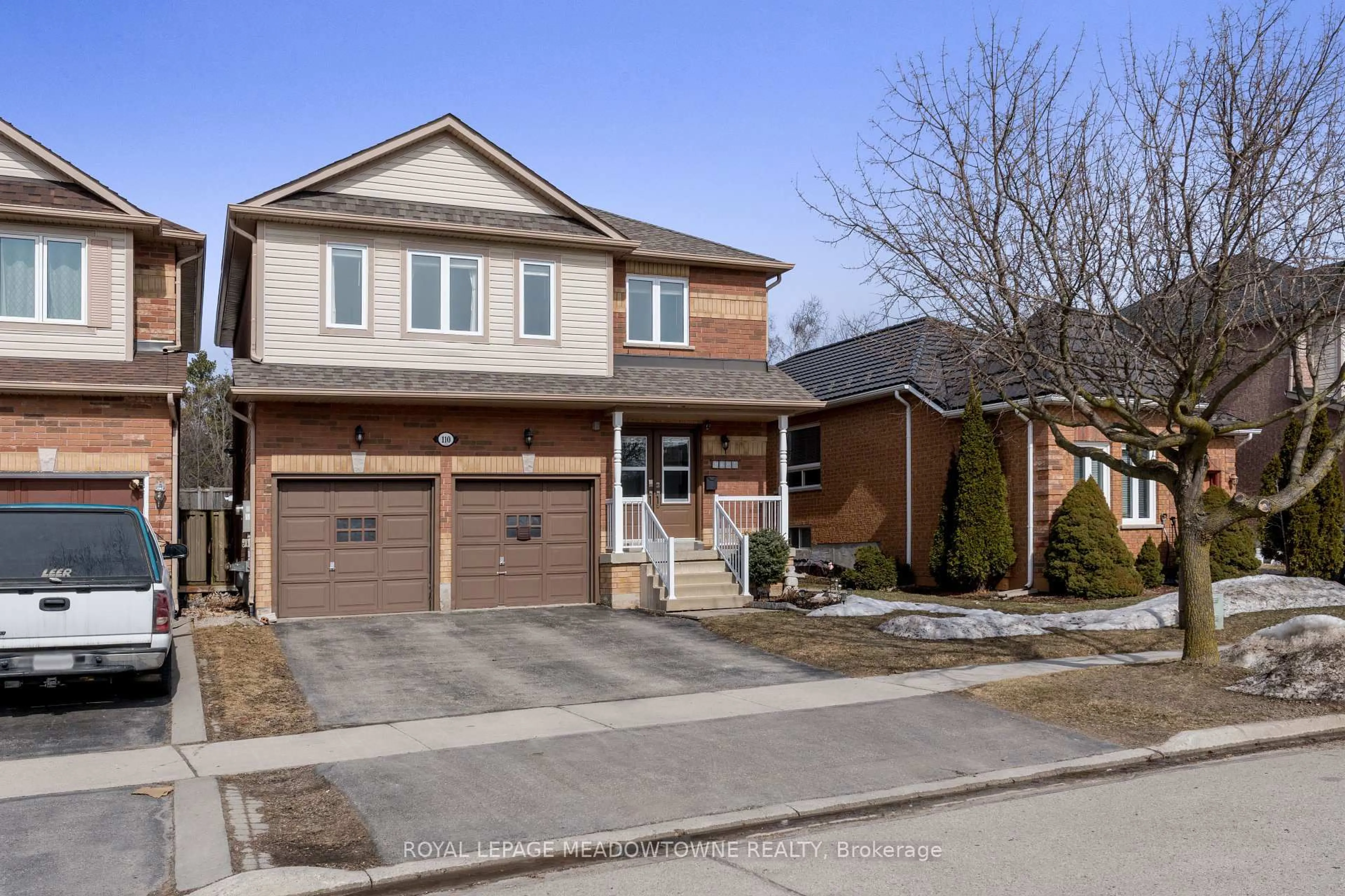 Home with brick exterior material, street for 110 Mowat Cres, Halton Hills Ontario L7G 6C8