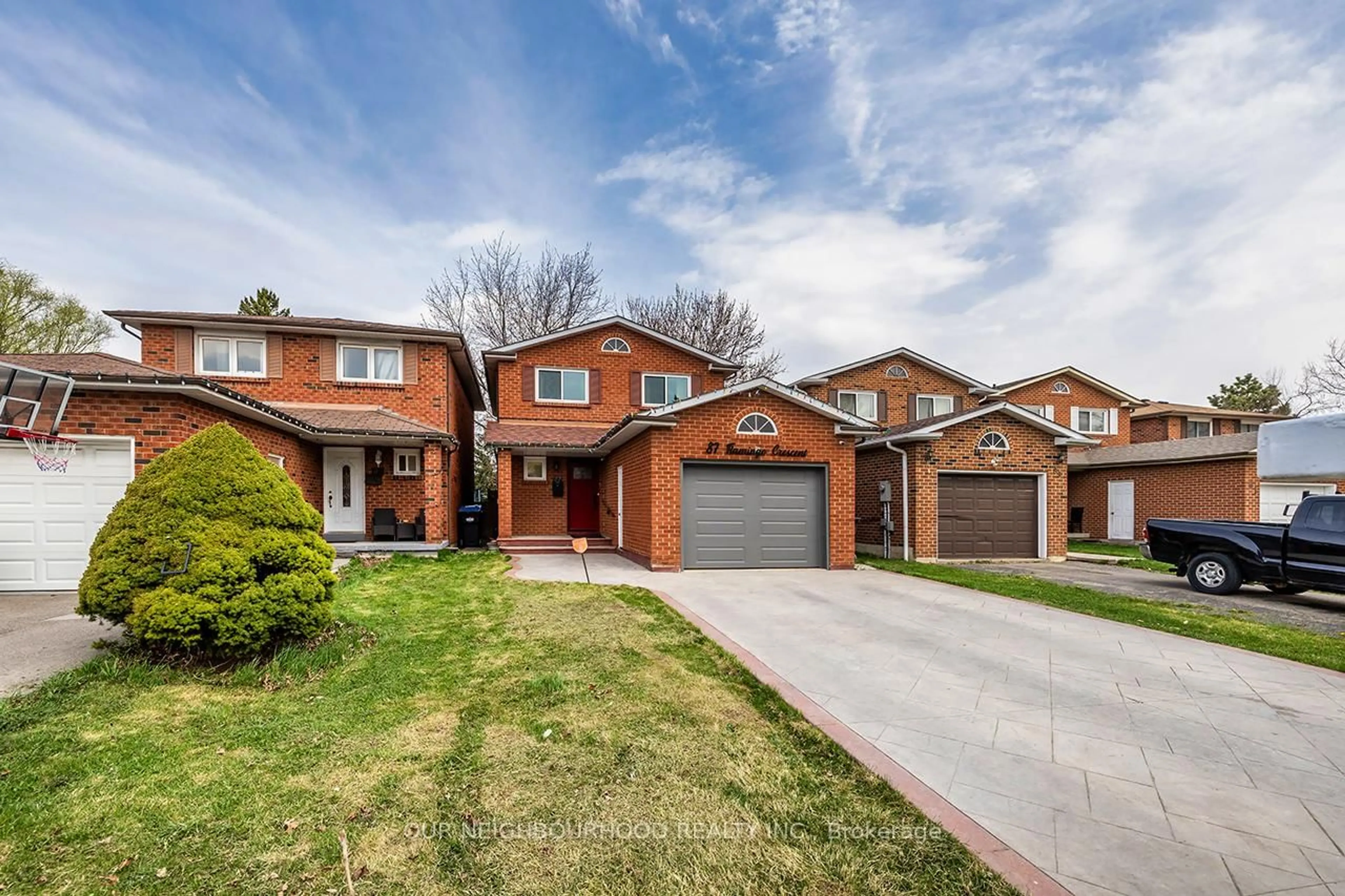 Home with brick exterior material, street for 87 Flamingo Cres, Brampton Ontario L6T 2G6