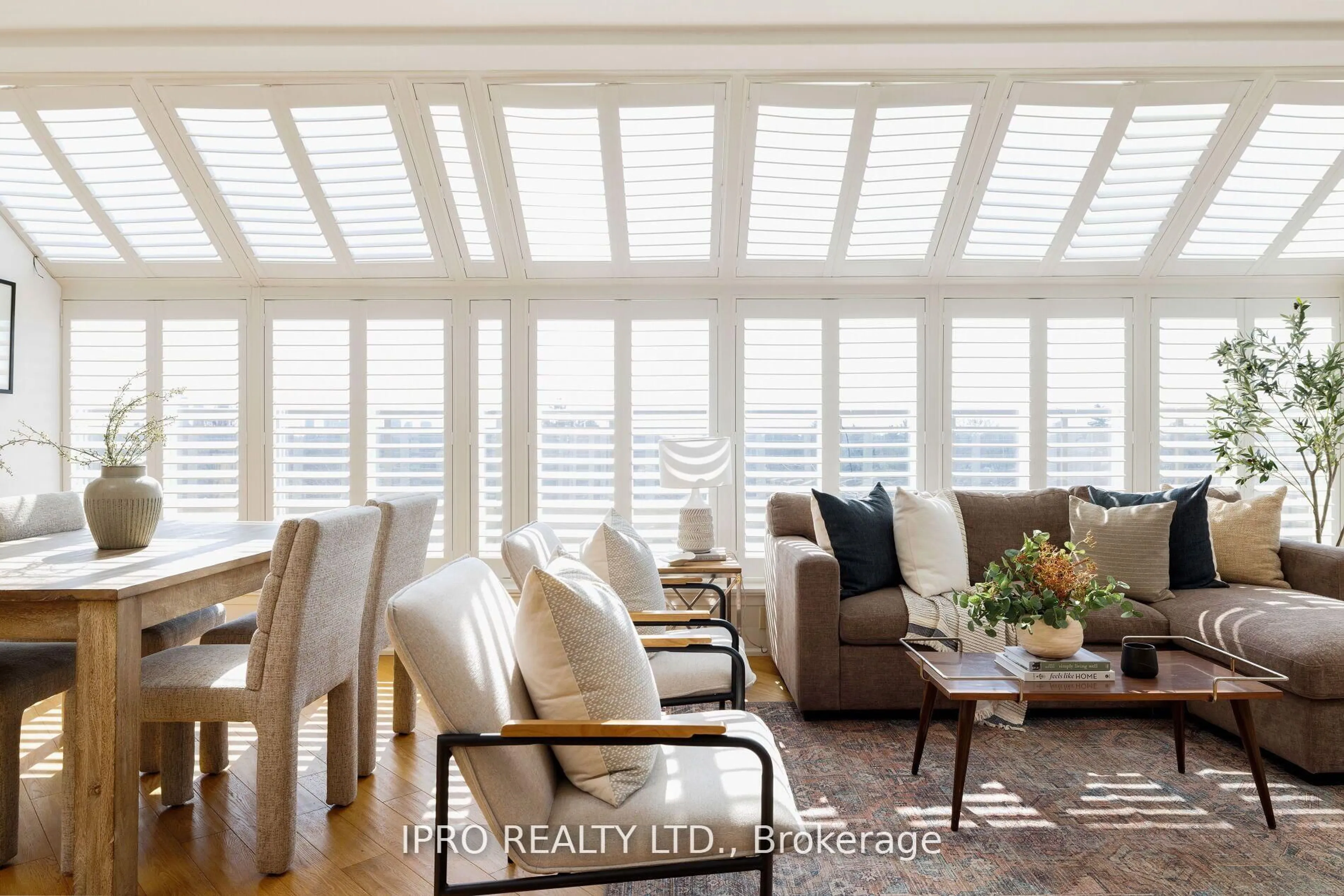 Living room with furniture, wood/laminate floor for 935 Royal York Rd #PH 604, Toronto Ontario M8Y 4H1