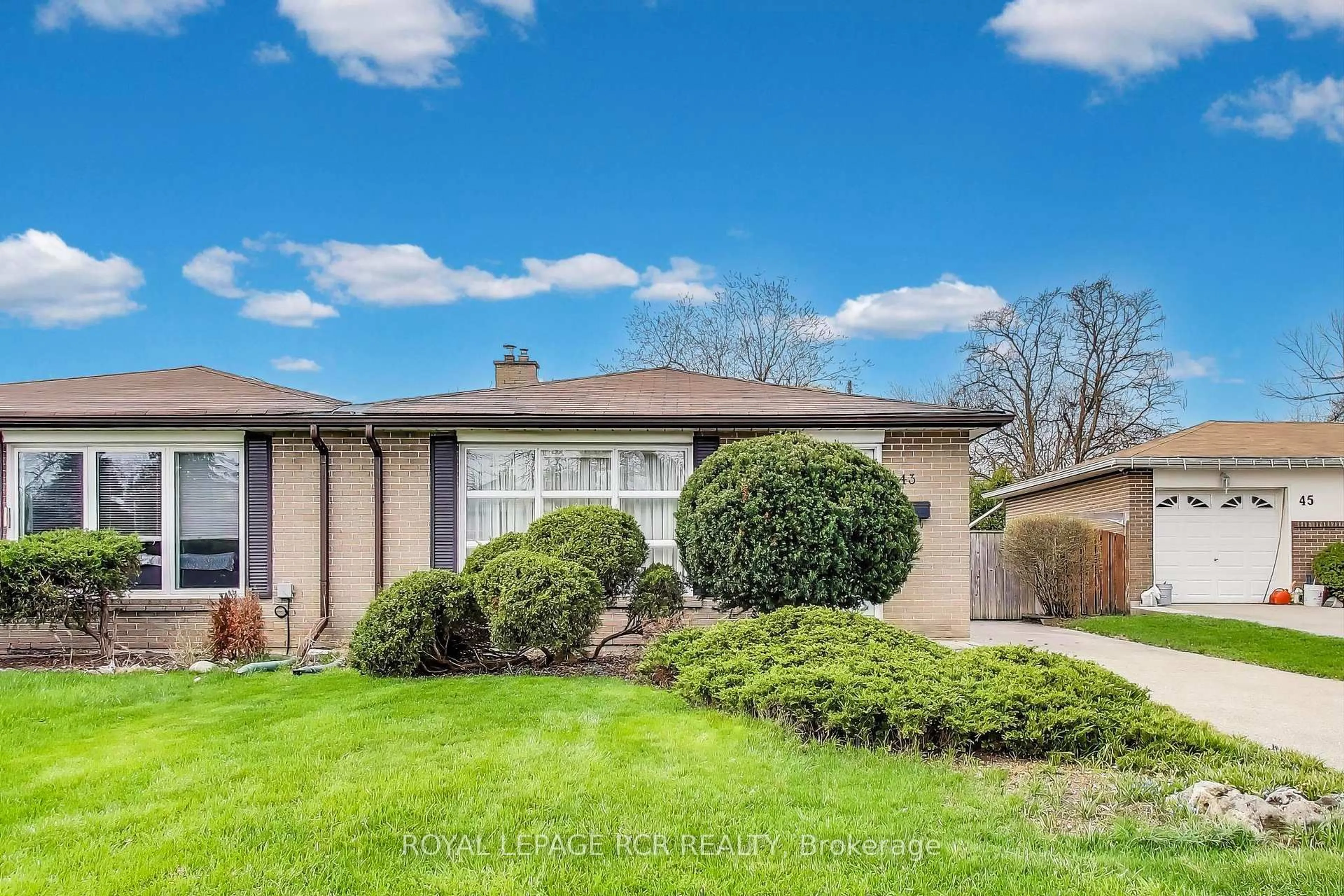 Home with vinyl exterior material, street for 43 Appleby Dr, Brampton Ontario L6T 2S7