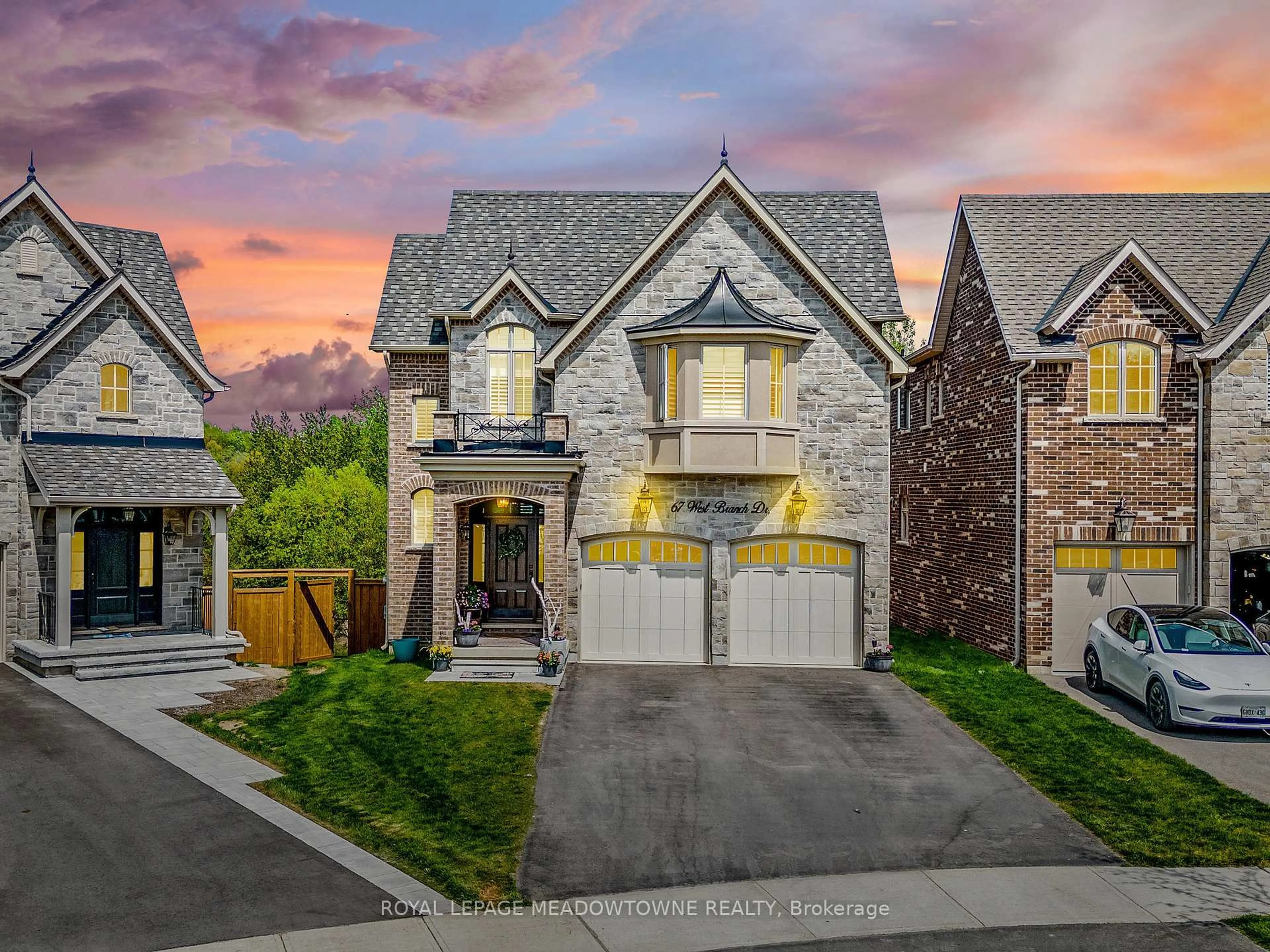 Home with brick exterior material, street for 67 West Branch Dr, Halton Hills Ontario L7G 0J7
