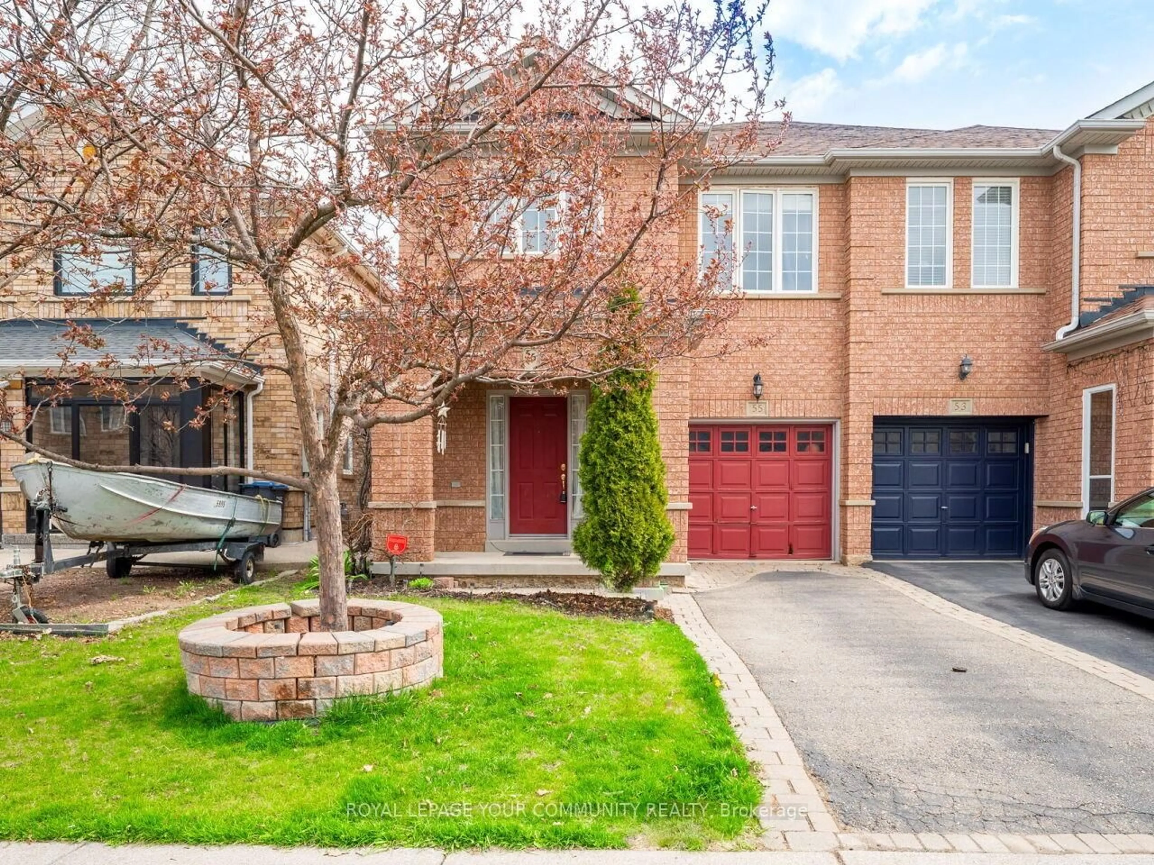 Home with brick exterior material, street for 55 Trumpet Valley Blvd, Brampton Ontario L7A 3P7