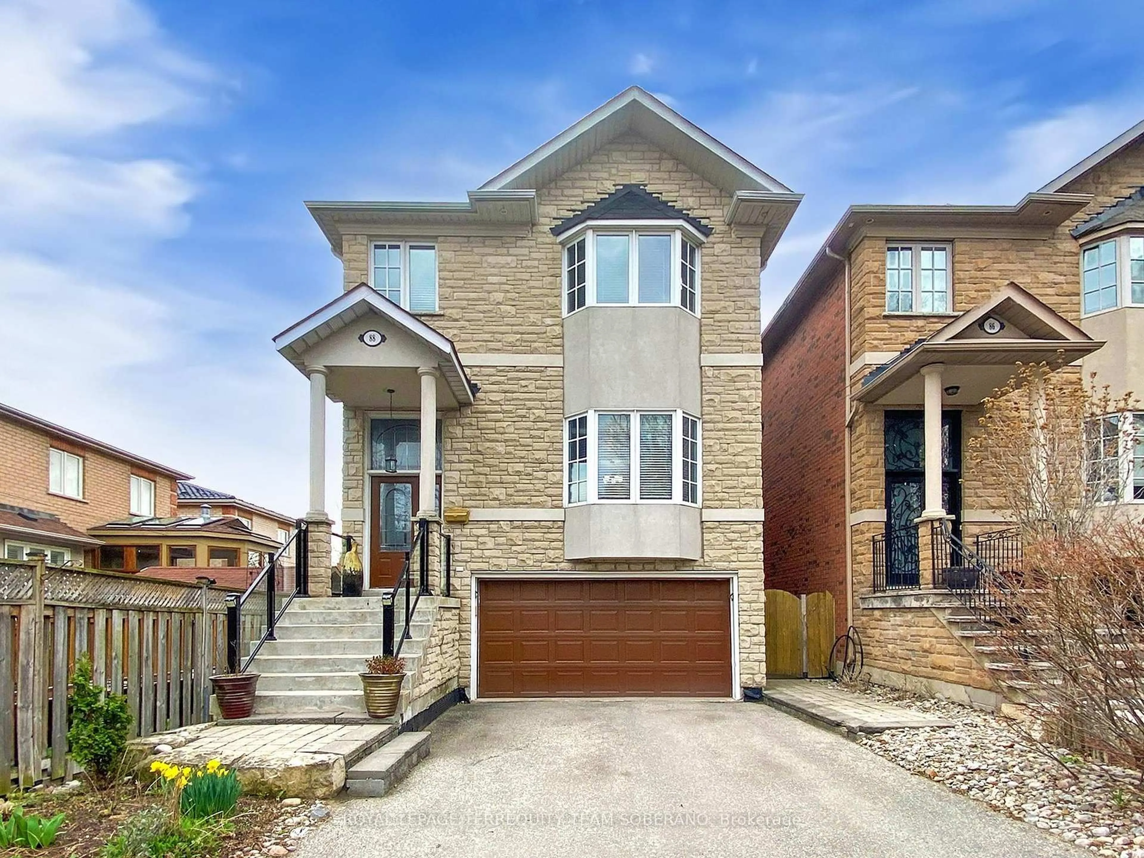 Home with brick exterior material, street for 88 Montana Ave, Toronto Ontario M6L 2Z8