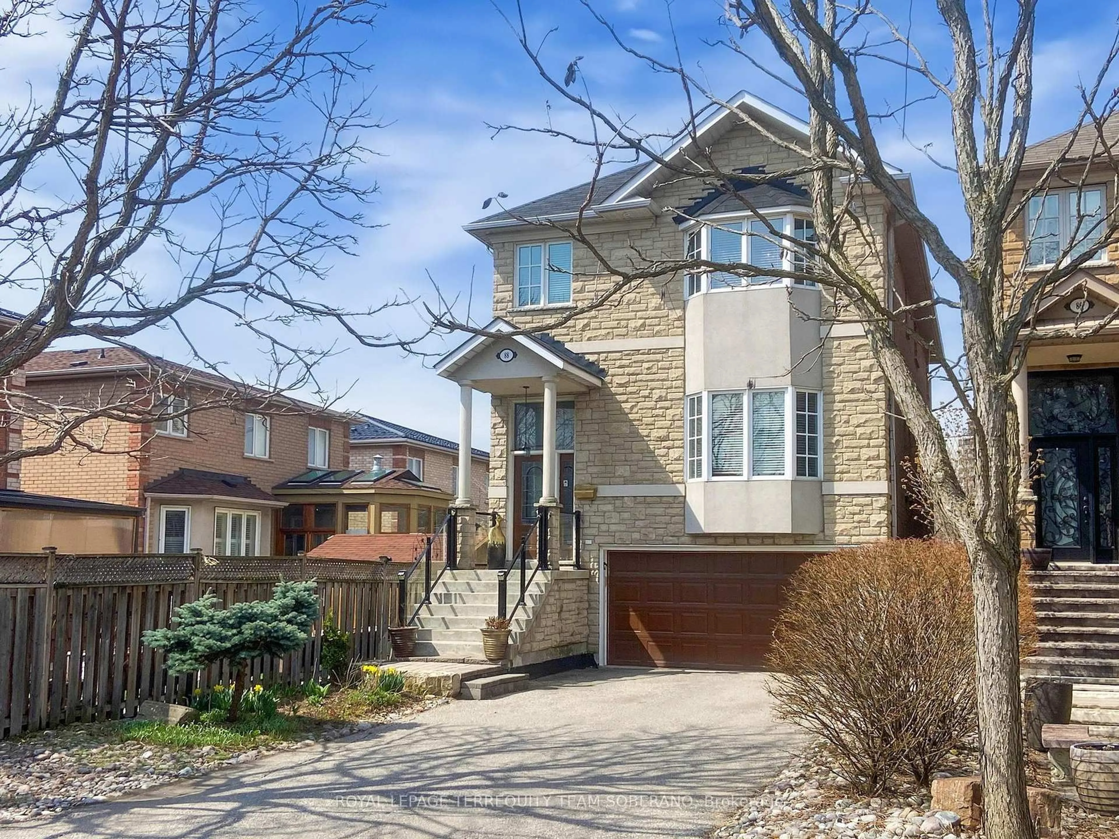 Home with brick exterior material, street for 88 Montana Ave, Toronto Ontario M6L 2Z8