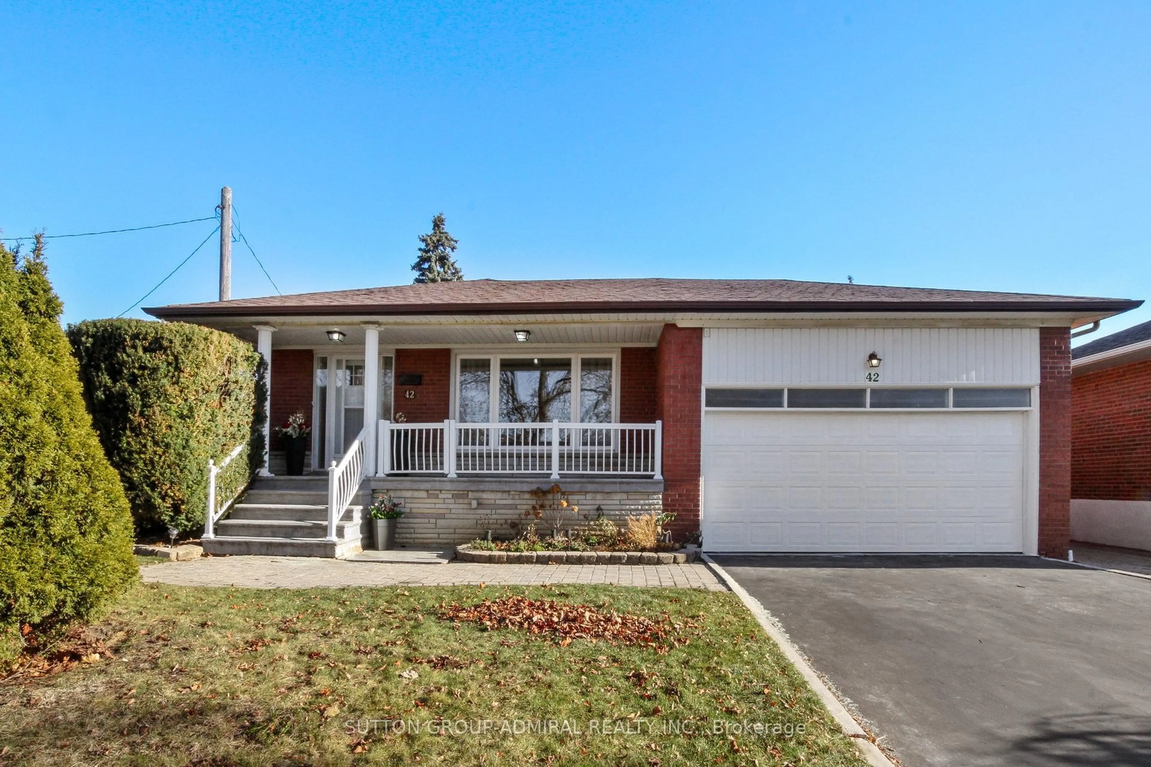 Home with brick exterior material, street for 42 Swordbill Dr, Toronto Ontario M9A 4V5