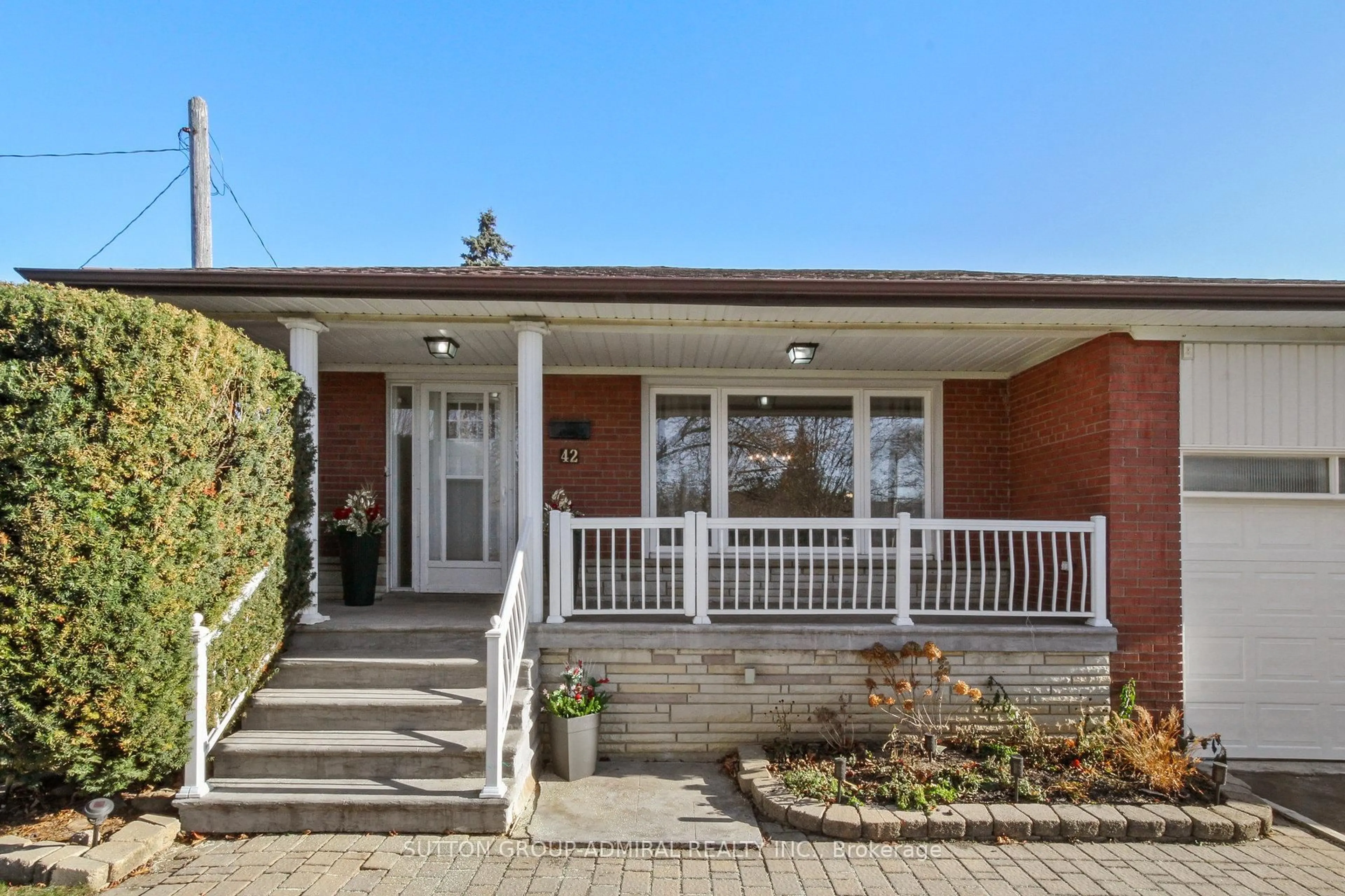 Home with brick exterior material, street for 42 Swordbill Dr, Toronto Ontario M9A 4V5