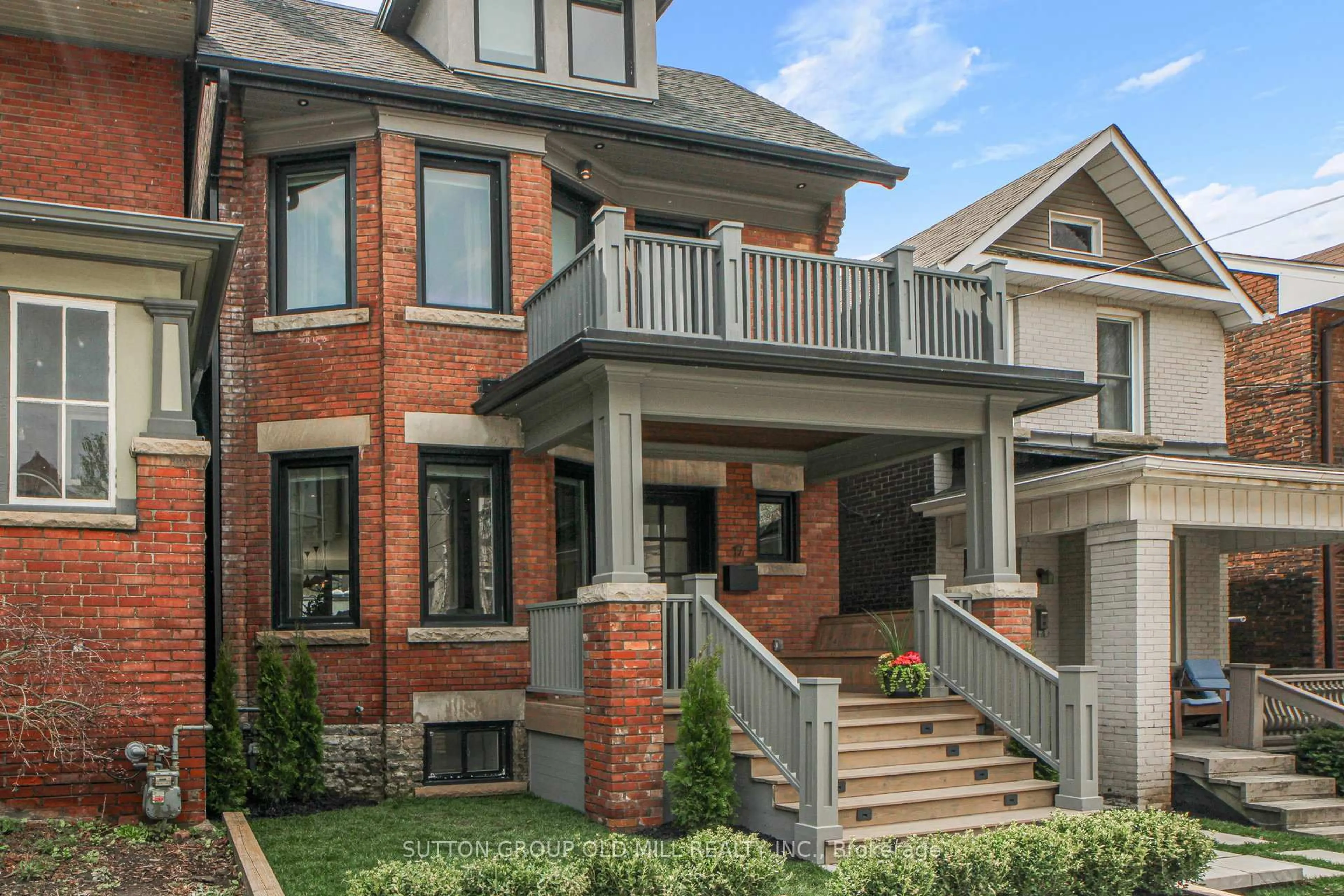 Home with brick exterior material, street for 17 Grafton Ave, Toronto Ontario M6R 1C3