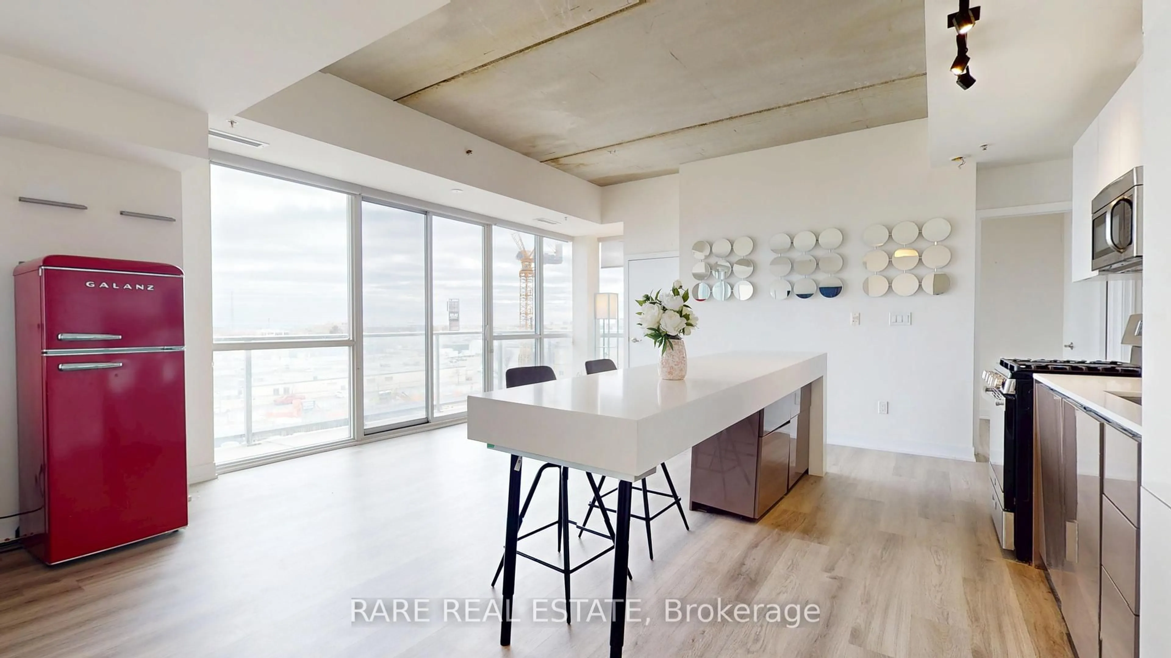 Open concept kitchen, unknown for 51 Lady Bank Rd #501, Toronto Ontario M8Z 0C9