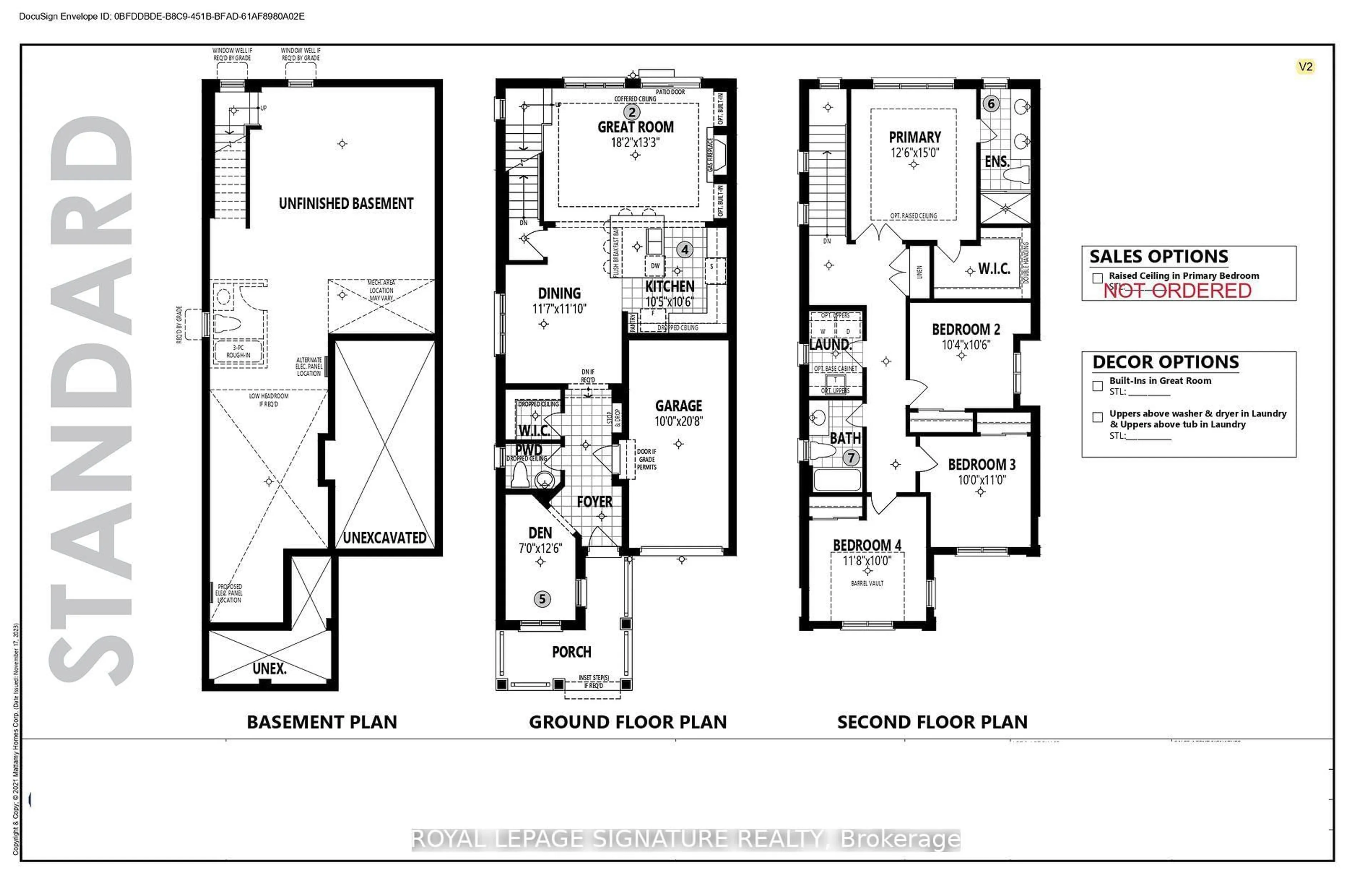 Floor plan for 852 Tea Landing N/A, Milton Ontario L9E 2C6