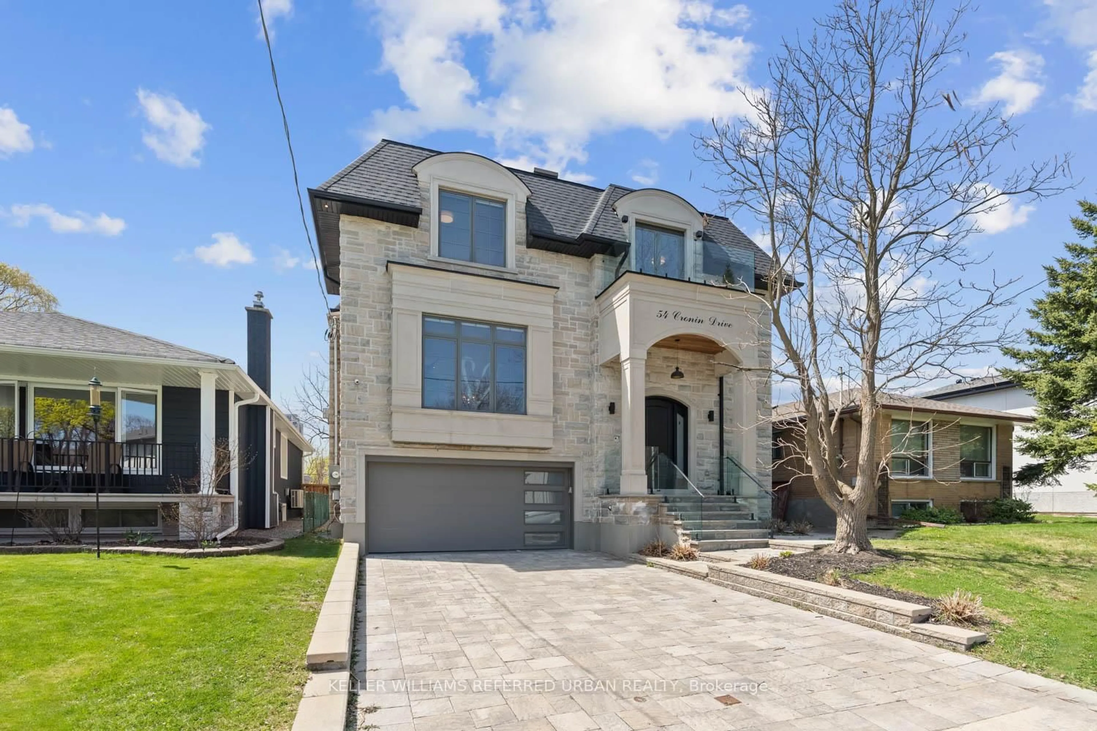 Home with brick exterior material, street for 54 Cronin Dr, Toronto Ontario M9B 4V1