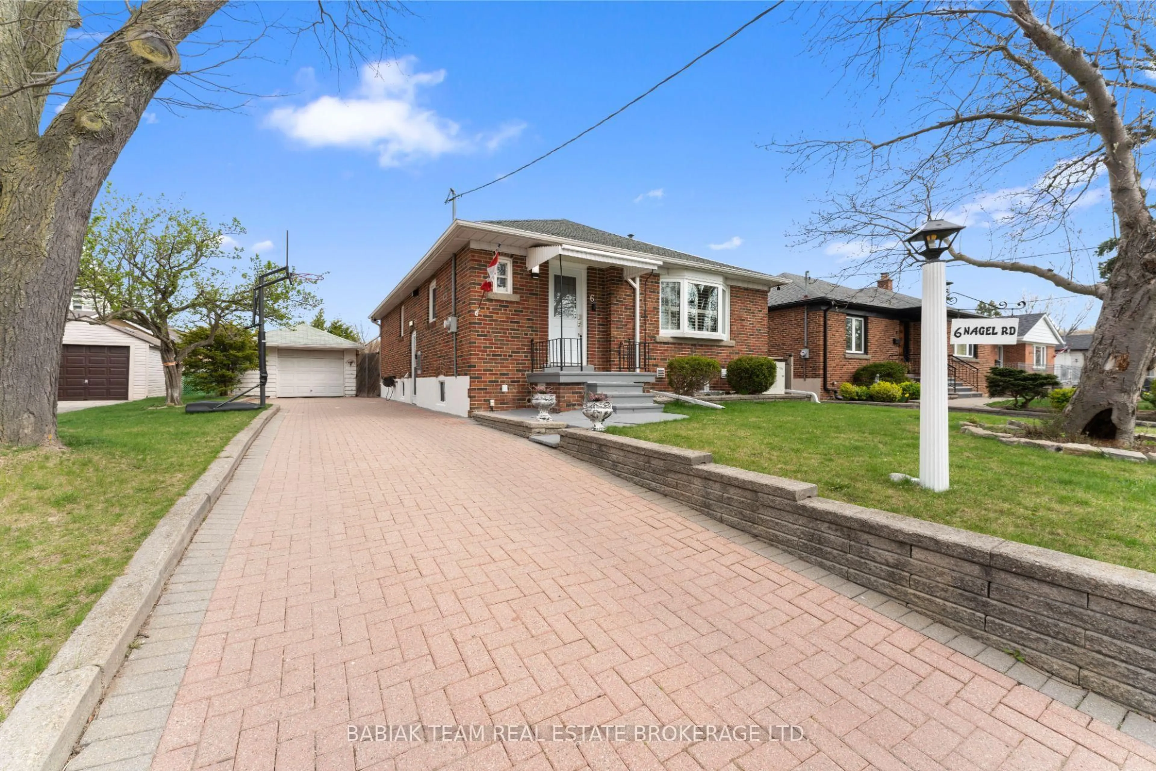 Home with brick exterior material, street for 6 Nagel Rd, Toronto Ontario M3M 1X8
